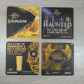 Strongbow Cider 4 x Vintage Beer Mats Pub Bar Coaster Breweriana - Retrorama UK