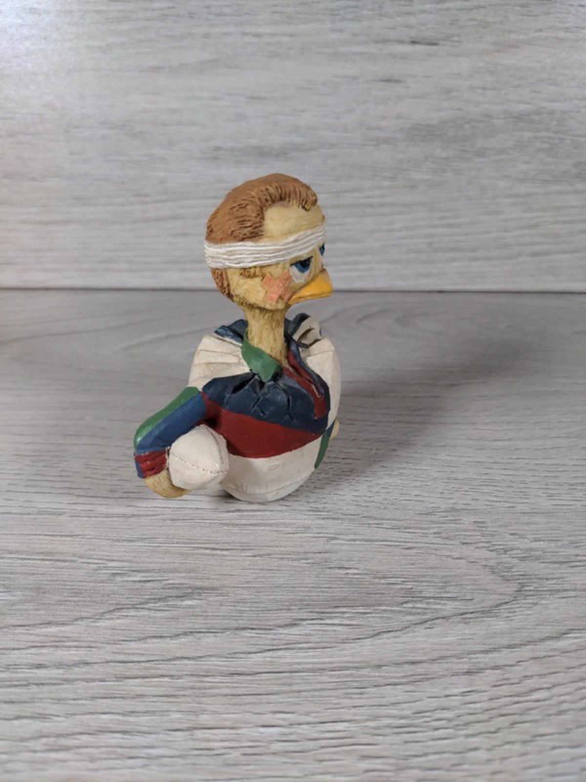Eggbert Rugger Duck Collectable Figure By Malcom Bowmer