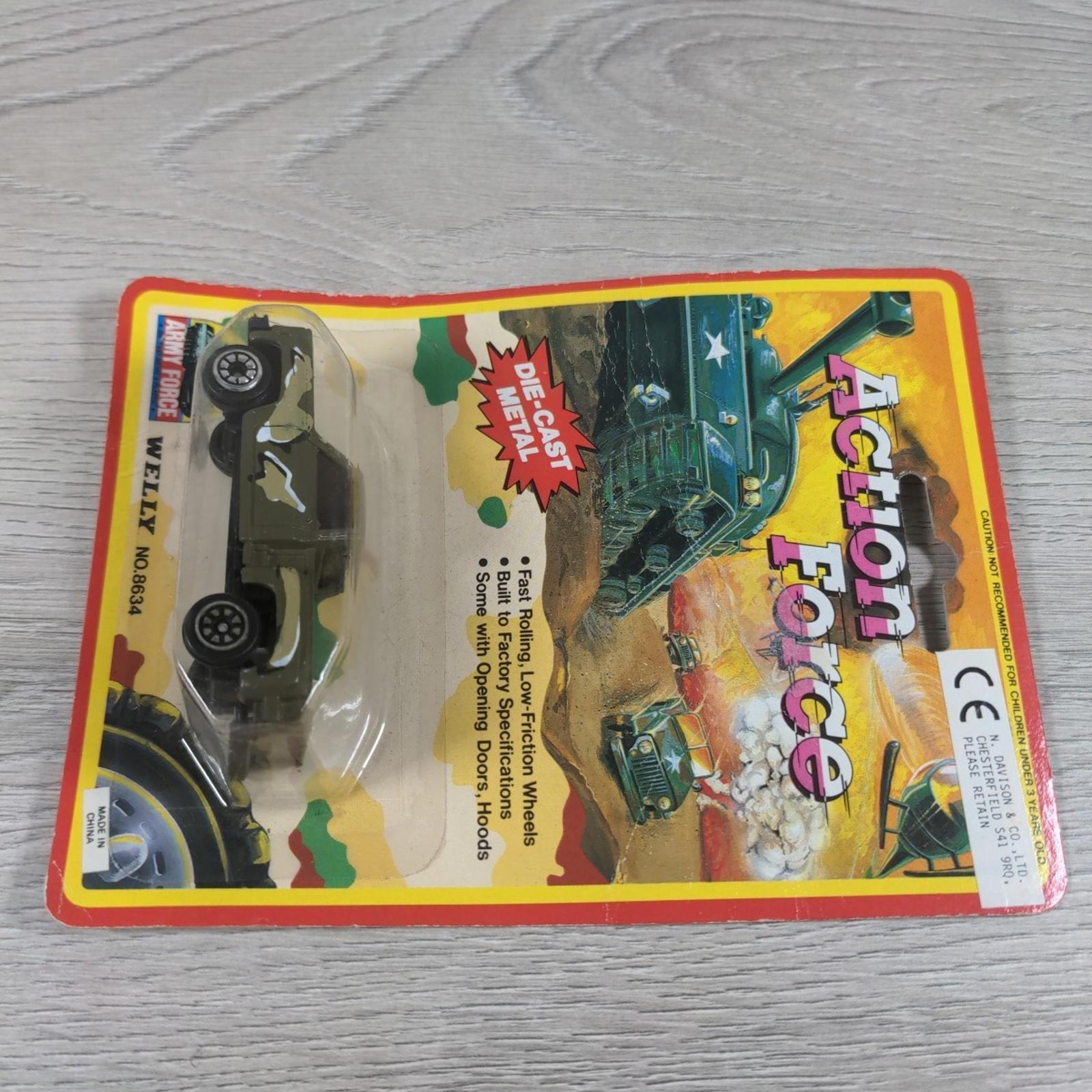 Welly Action Force Military Truck Diecast Model No 8634 1980s Army Force - Retrorama UK