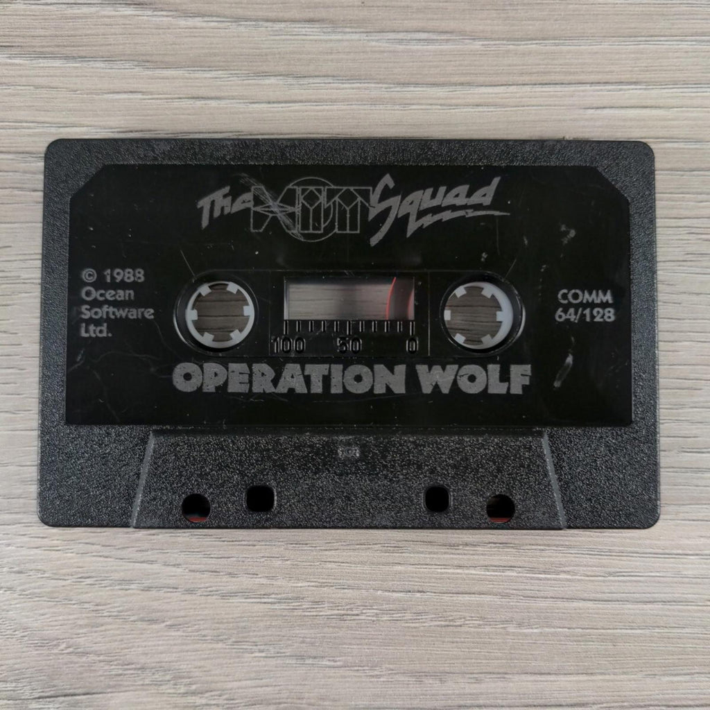 Operation Wulf Commodore 64 C64 Video Game Cassette Tested & Working