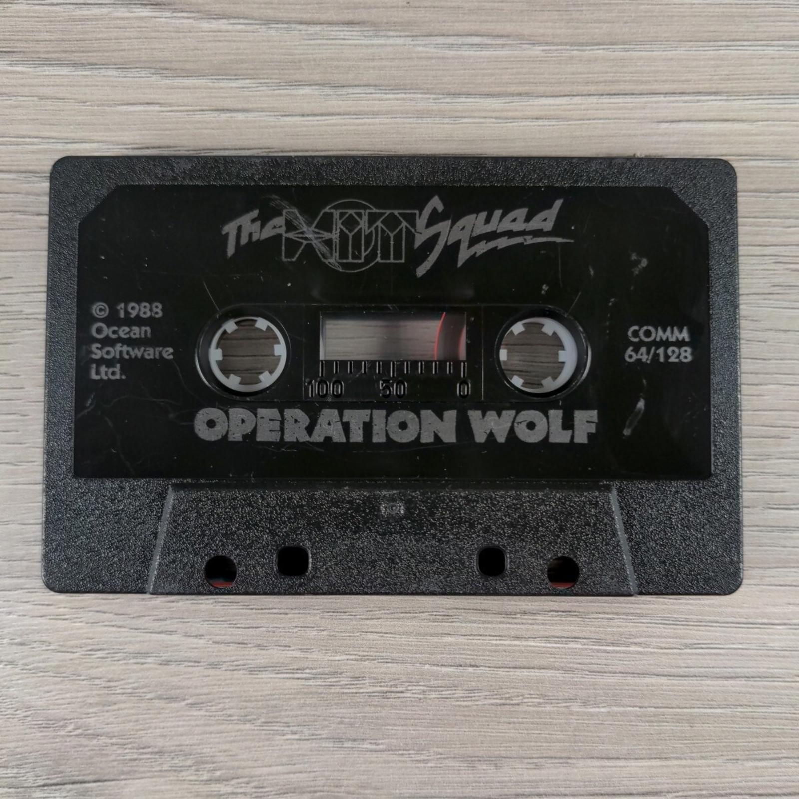 Operation Wulf Commodore 64 C64 Video Game Cassette Tested & Working
