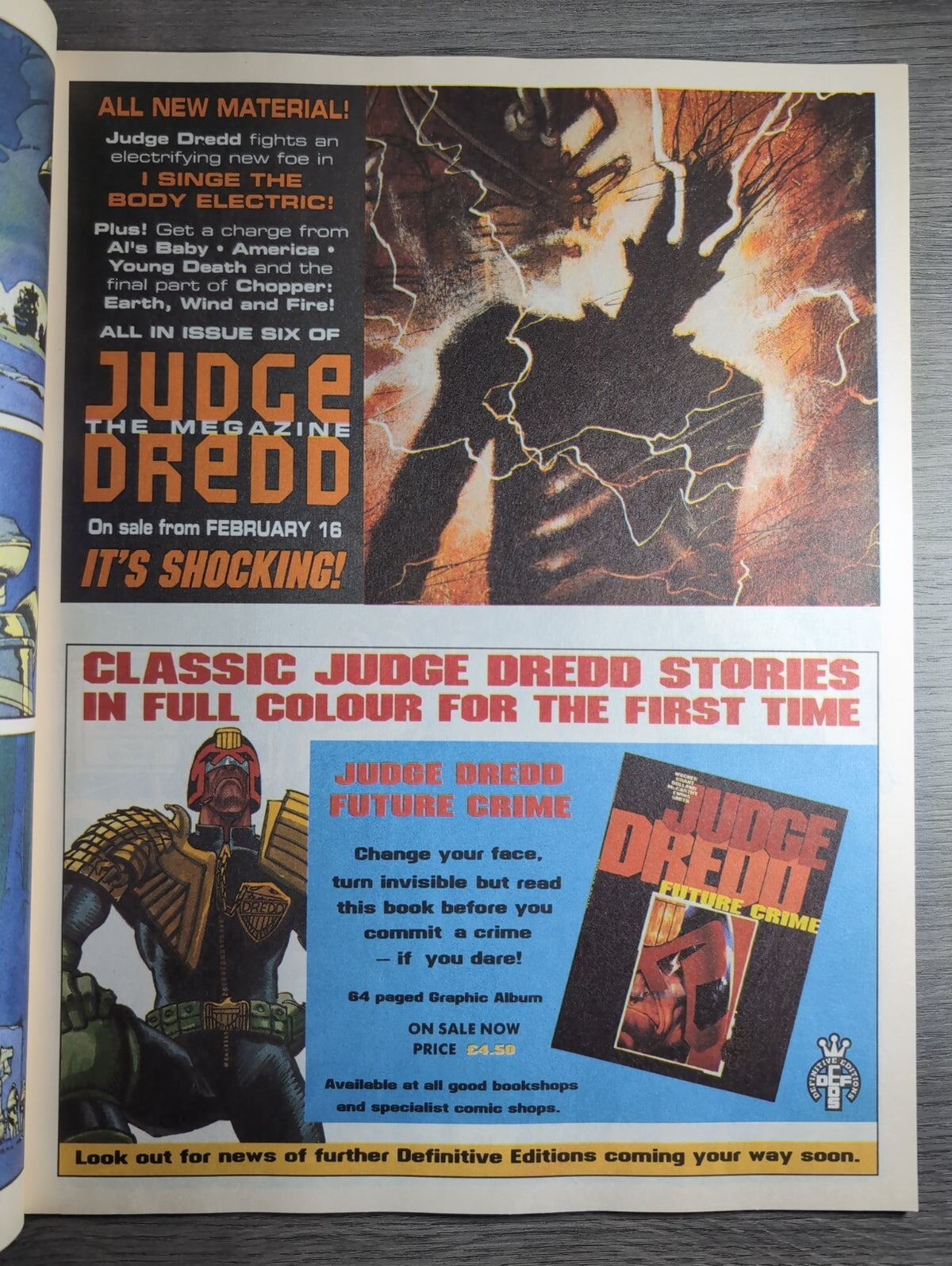 2000AD Prog 718 Featuring Judge Dredd Comic 16th Feb 1991  Vintage Retro Comic