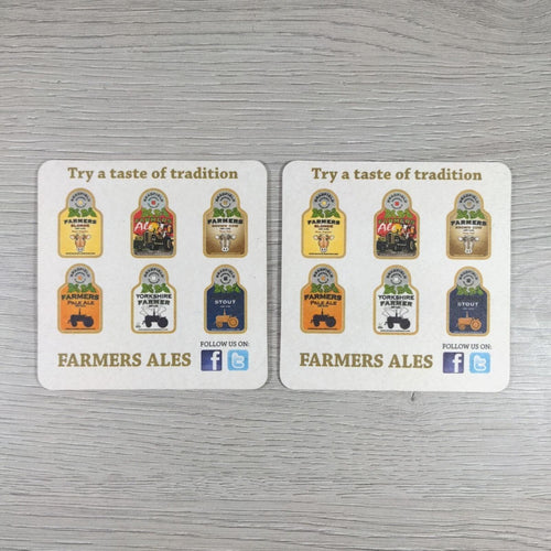 Bradfield Brewery 2 x Vintage Beer Mats Pub Bar Coaster Breweriana - Retrorama UK
