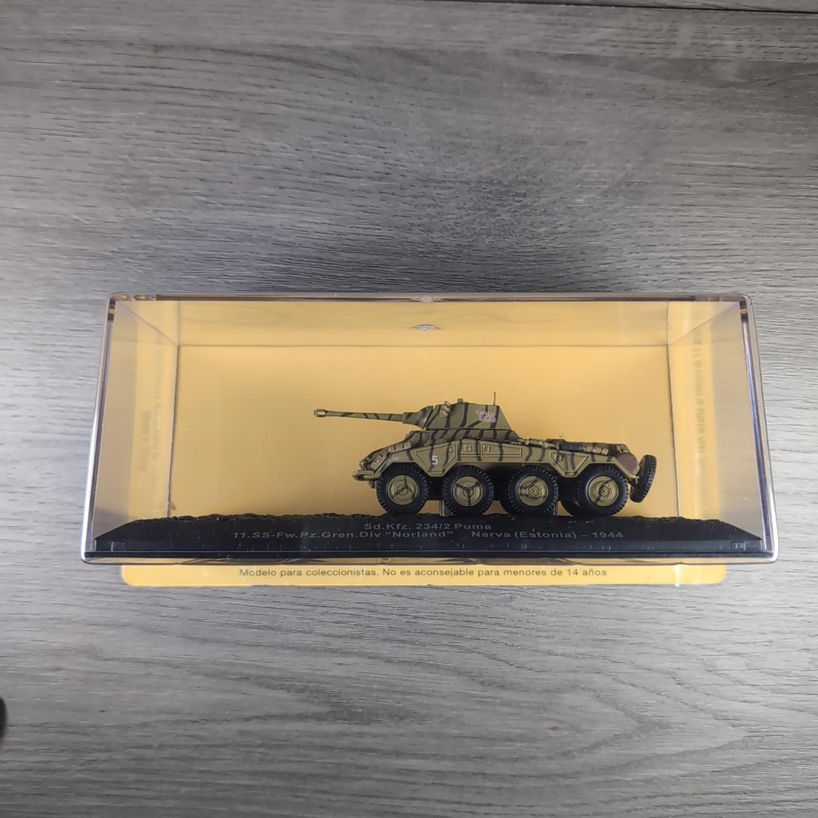 DeAgostini Sd.Kfz. 234/2 Puma Narva Estonia 1944 1:72 Scale Diecast Model Tank