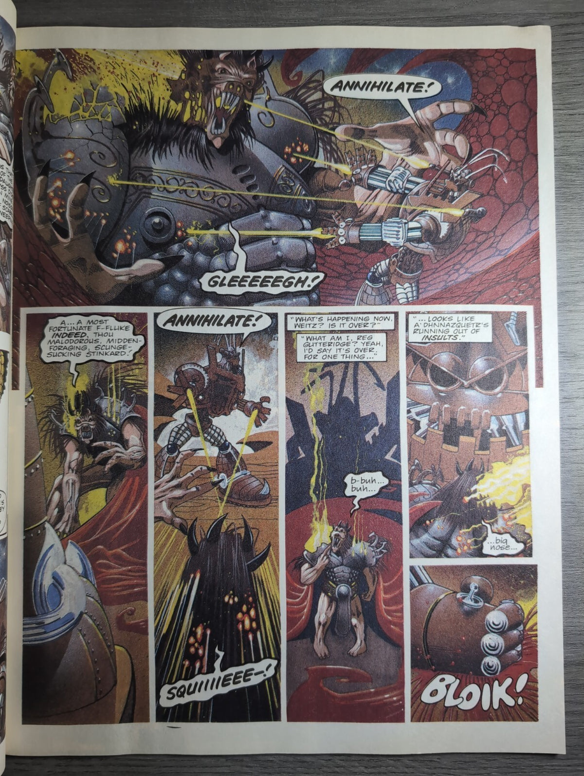 2000AD Prog 831 Featuring Judge Dredd Comic 17th April 1993 Vintage Retro Comic