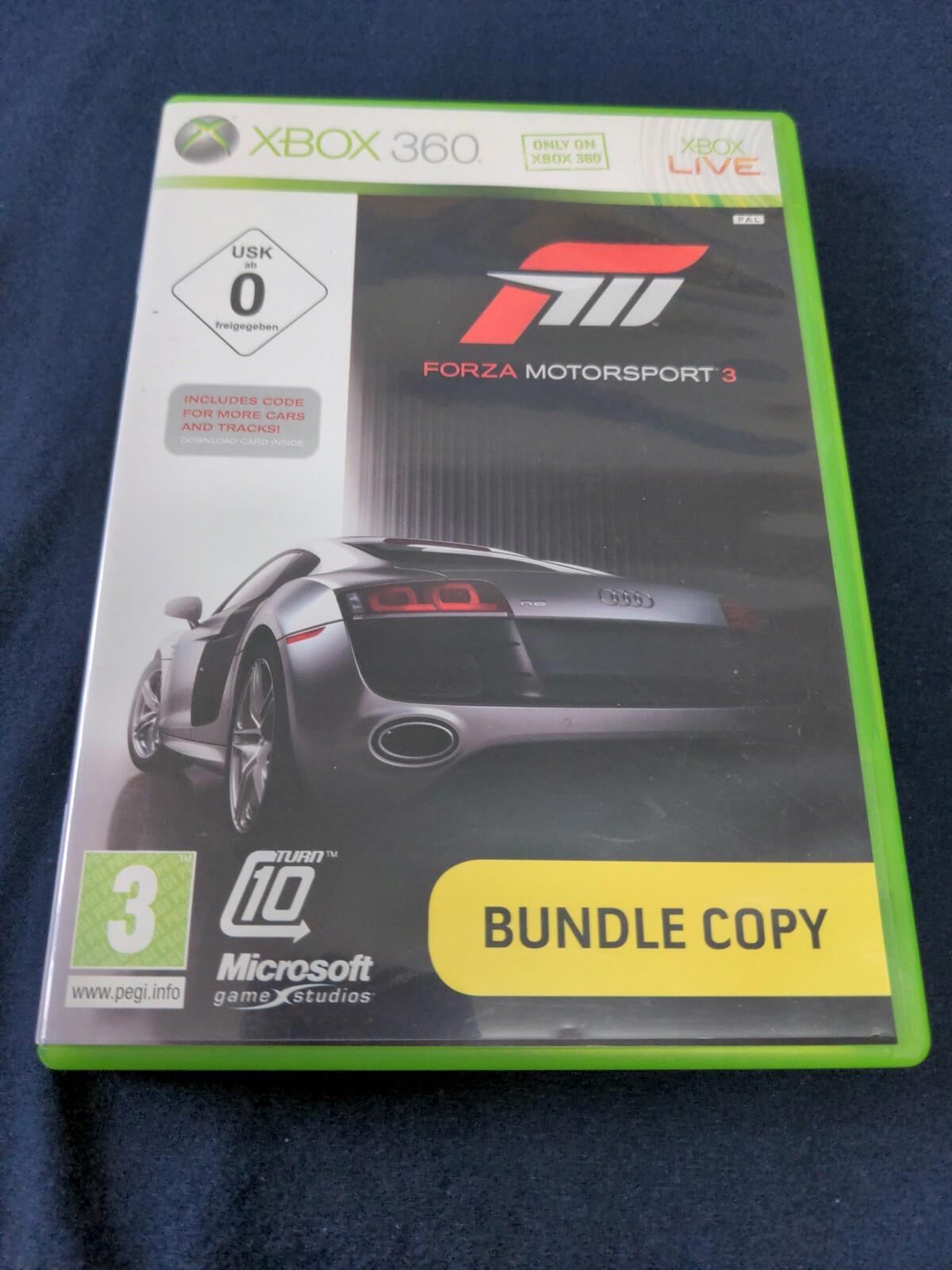 Forza Motorsport 3 Microsoft Xbox 360 Game PEGI 3+ Racing Very Good Condition