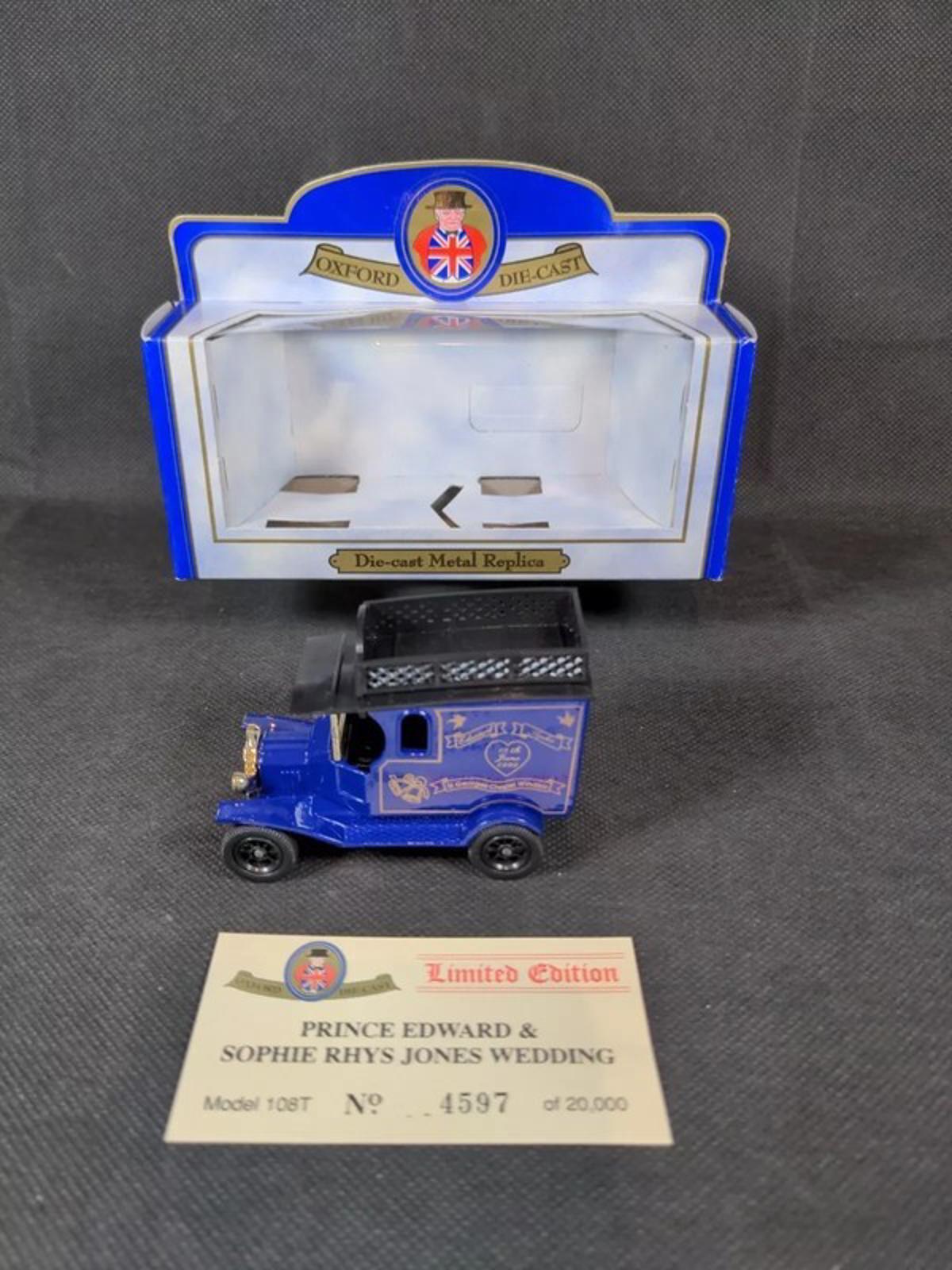 Oxford Diecast Ltd Edition 1:43 Scale Prince Edward & Sophie Rhys Jones 108T - Retrorama UK