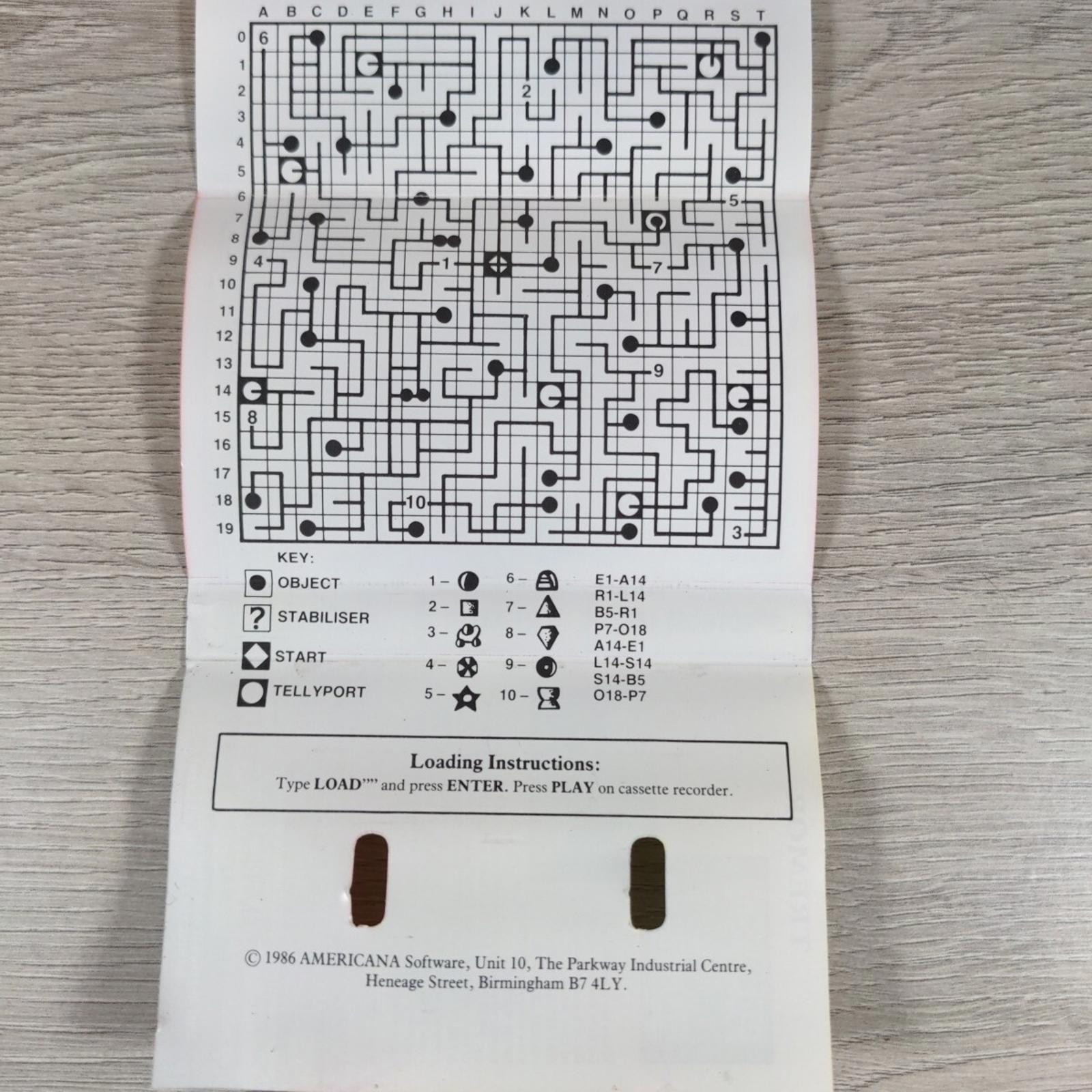 Tremor ZX Spectrum 48K Video Game Cassette Americana Software Tested & Working - Retrorama UK