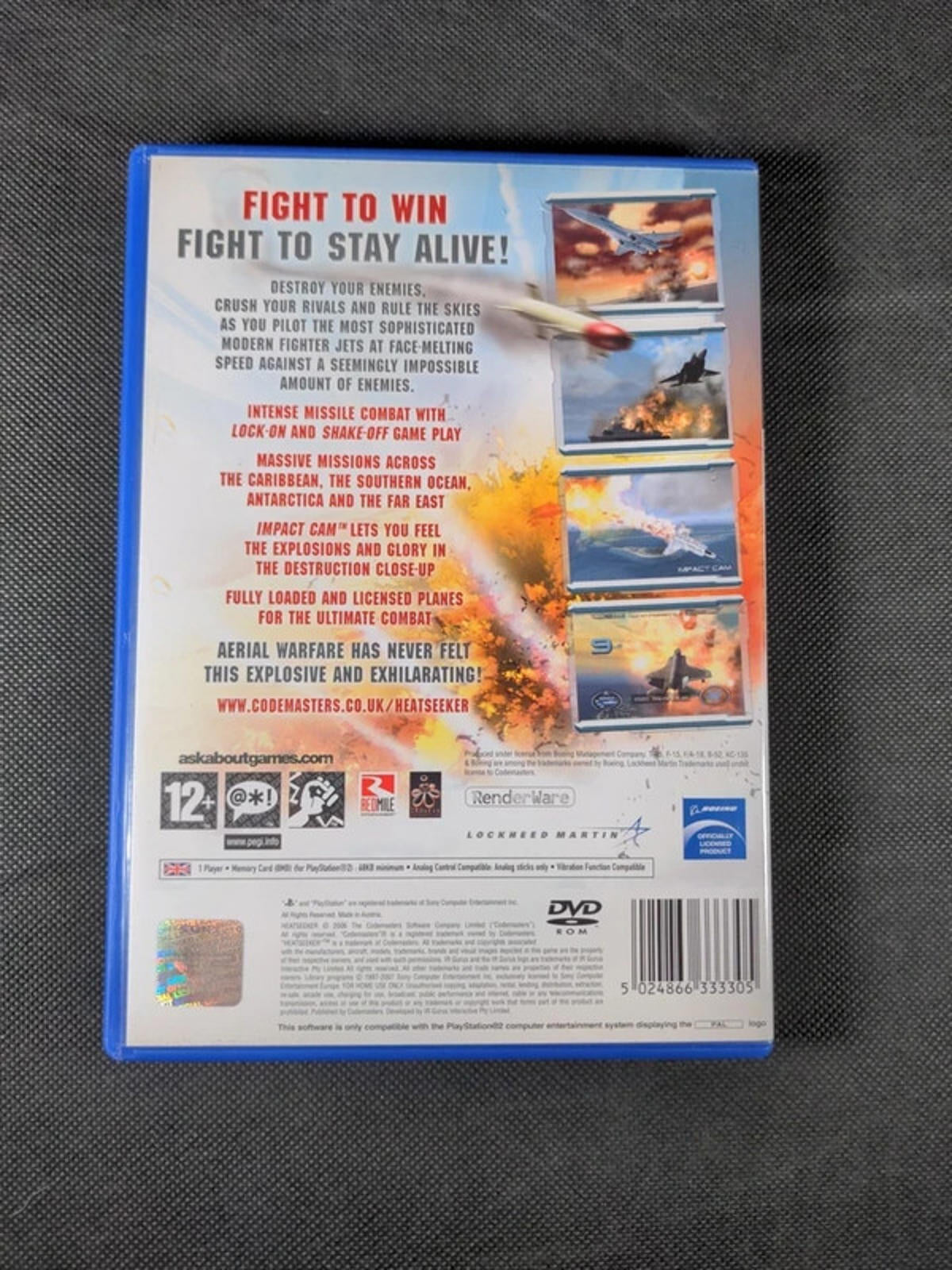 Heatseeker Playstation 2 PS2 Game & Manual UK PAL Region