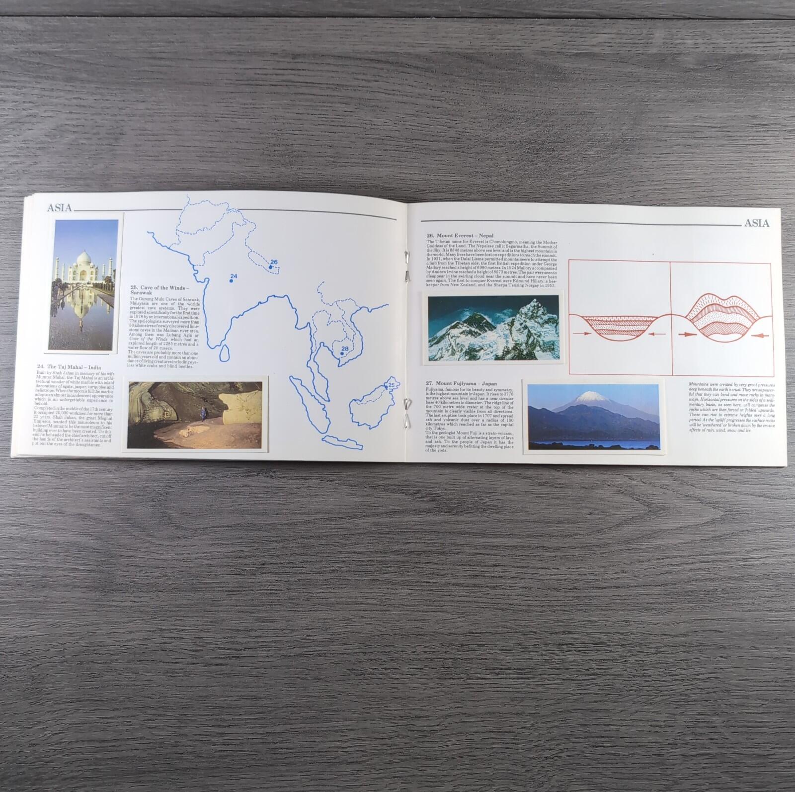 Brooke Bond Tea Picture Cards Album Features Of The World Complete Set