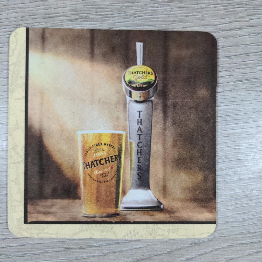 Thatchers Cider 3 x Vintage Beer Mats Pub Bar Coaster Breweriana - Retrorama UK
