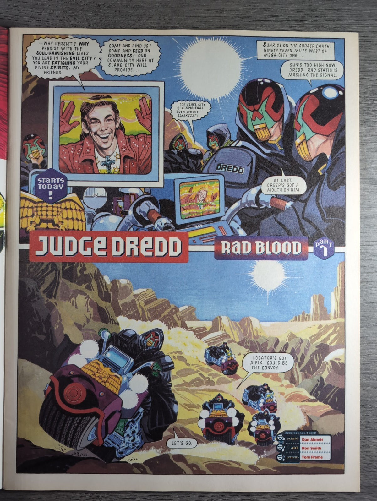 2000AD Prog 895 Featuring Judge Dredd Comic 8th July 1994 Vintage Retro Comic