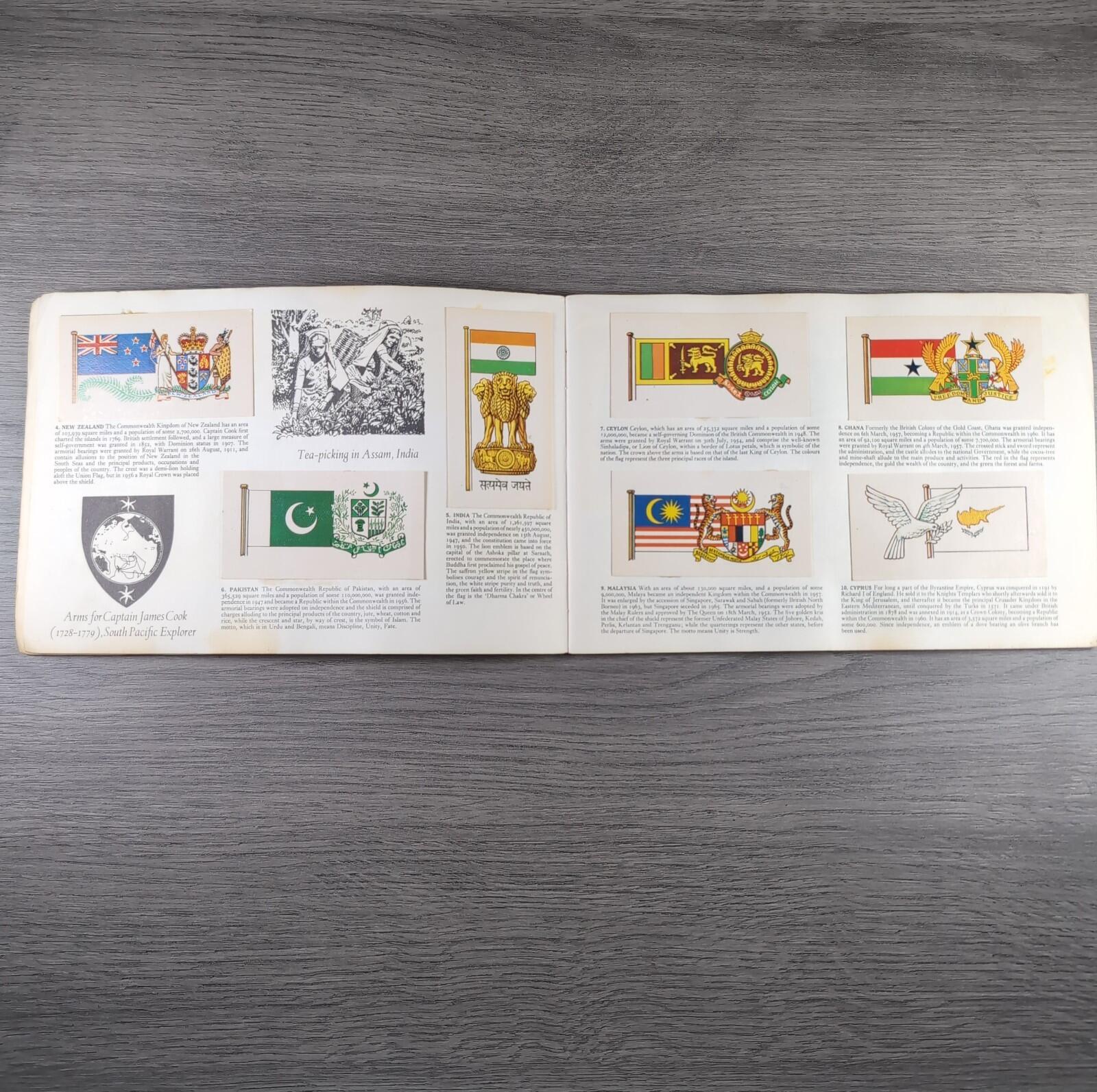 Brooke Bond Tea Picture Cards Album Flags & Emblems Of The World Complete Set