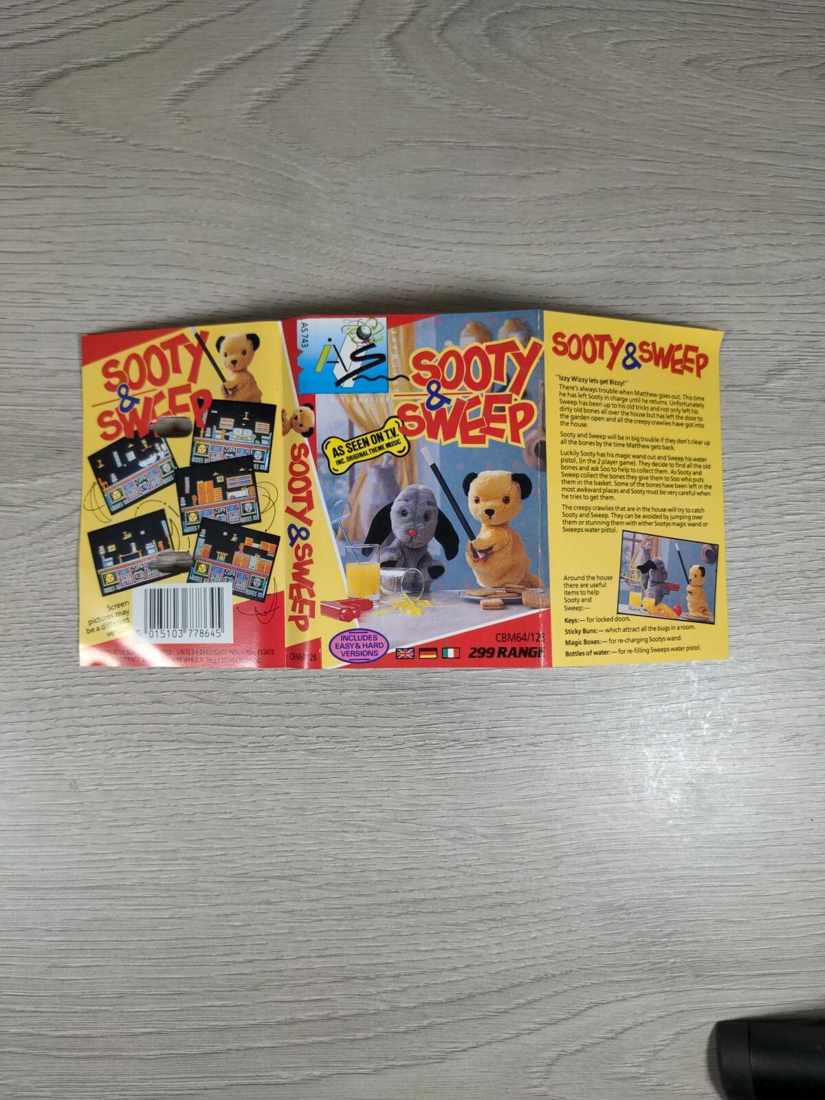 Sooty & Sweep Commodore 64 C64 Game Cassette Tested & Working