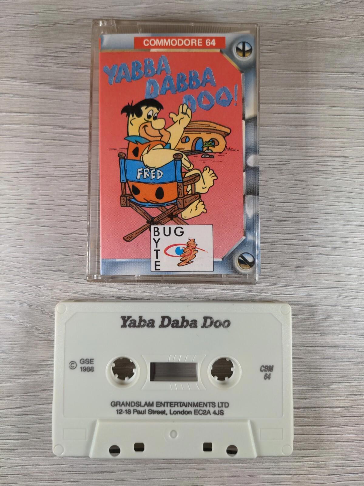 The Flintstones Yabba Dabba Doo! Commodore 64 C64 Game Cassette Tested & Working