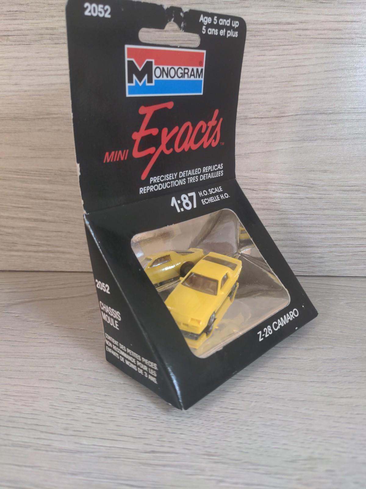 Monogram Mini Exacts Z-28 Camaro No 2052 Diecast Model Car 1:87 H.O Scale - Retrorama UK