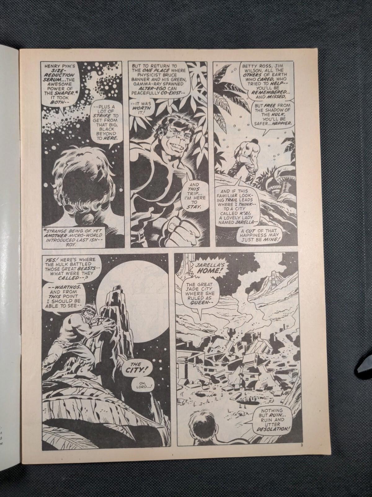 Mighty World of Marvel Issue No 145 July 1975 Marvel UK Vintage Comic