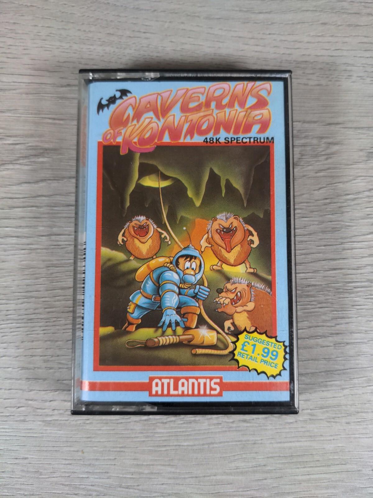 Caverns Of Kontonia ZX Spectrum 48K 128K Game Cassette - Retrorama UK