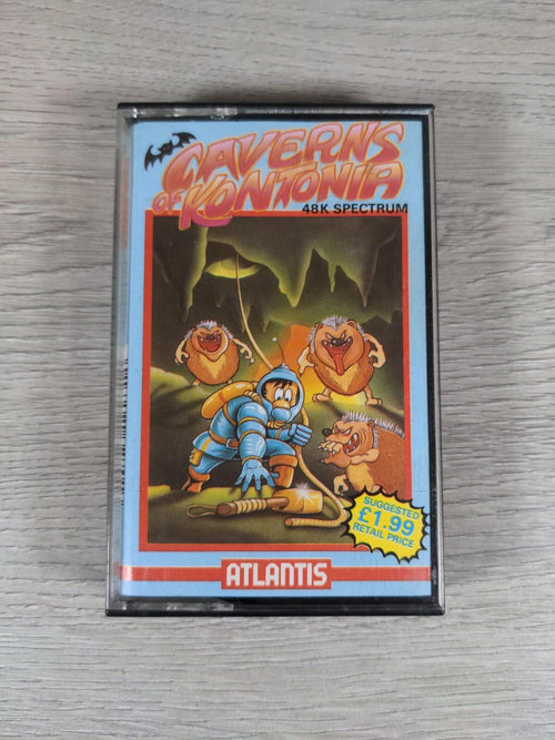 Caverns Of Kontonia ZX Spectrum 48K 128K Game Cassette - Retrorama UK