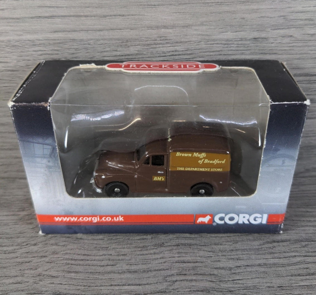 Corgi Trackside Morris 100 Brown Muffs of Bradford 1:76 Die-Cast Scale Model