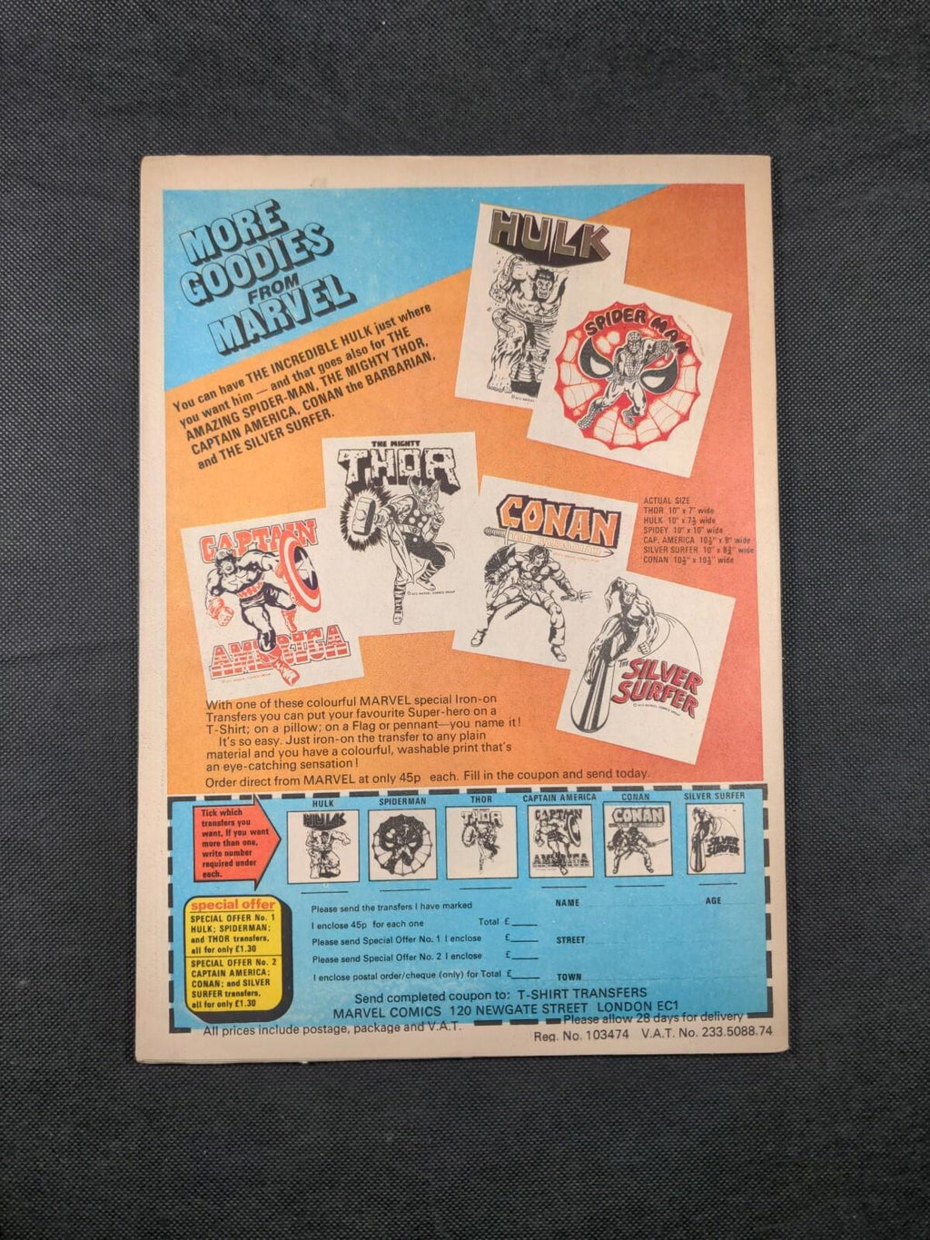 Mighty World of Marvel Issue No 53 October 1973 Vintage Marvel UK Comic - Retrorama UK