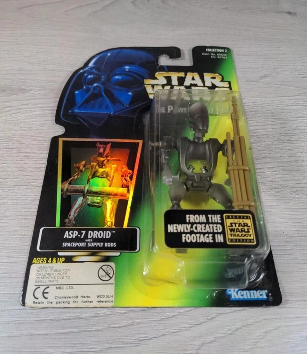 Kenner Star Wars ASP-7 Droid Figure TPOTF 1996 Collection 2 Sealed Blister Pack