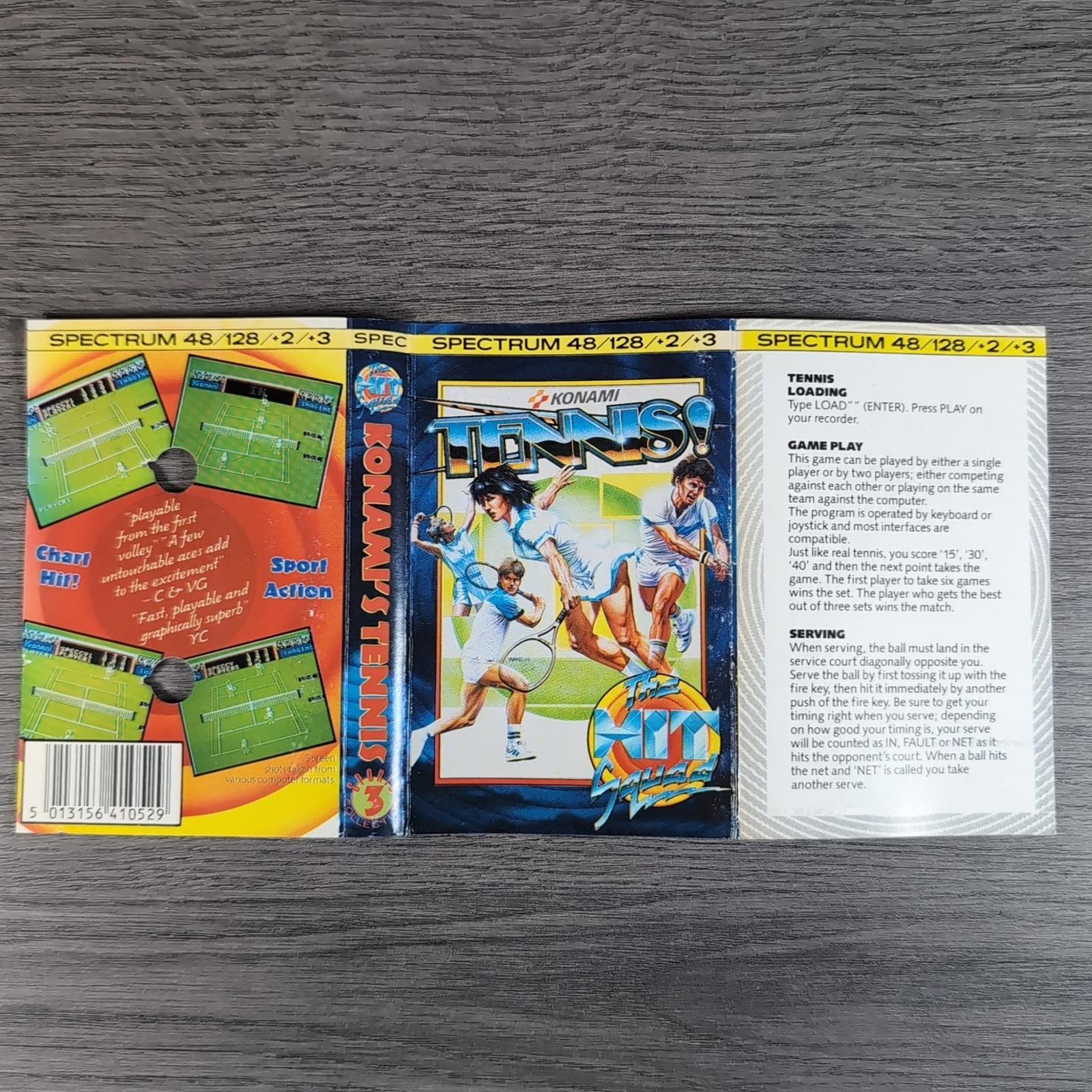 Tennis ZX Spectrum 48/128K Konami - The Hit Squad Game Cassette Tested & Working