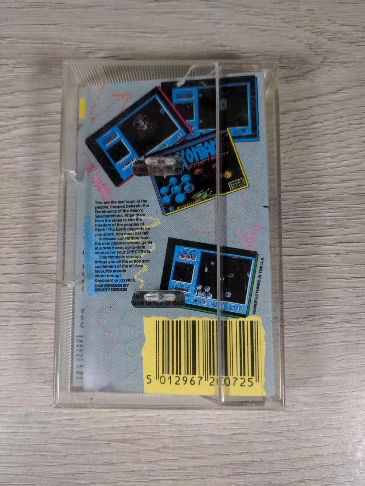 Bosconian ZX Spectrum 48K Video Game Cassette Mastertronic Tested & Working