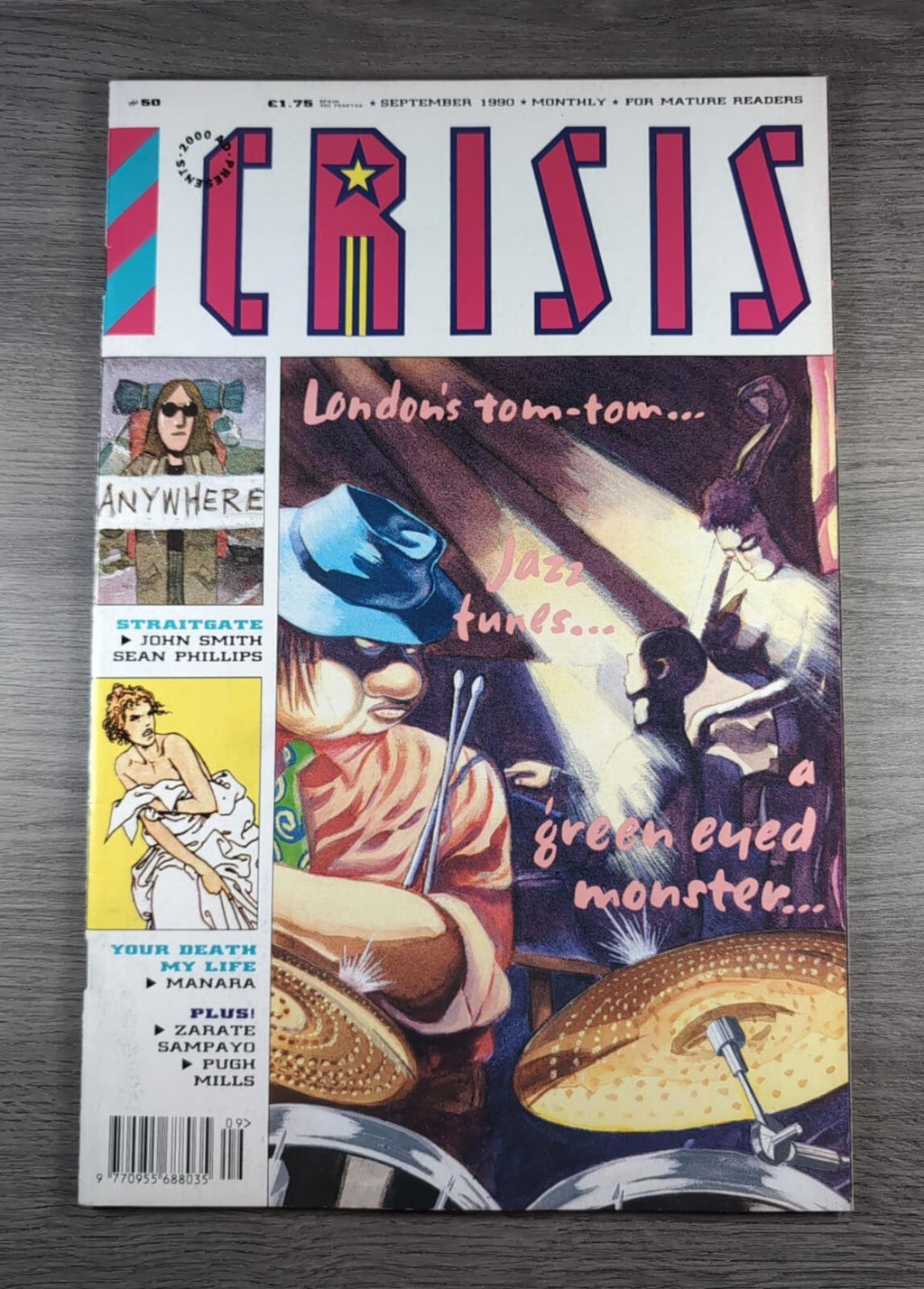 2000AD Presents Crisis issue #50 Comic Vintage Retro Collectable