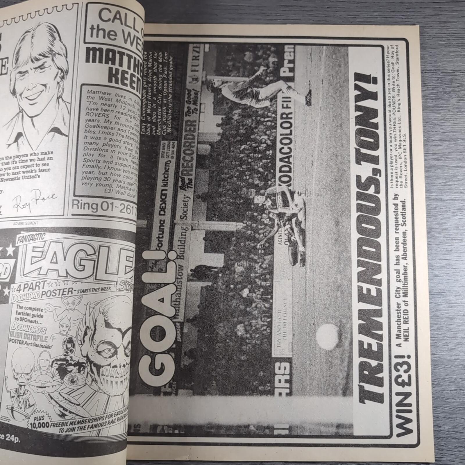 Roy of The Rovers 2nd February 1985 Vintage Comic IPC Magazines