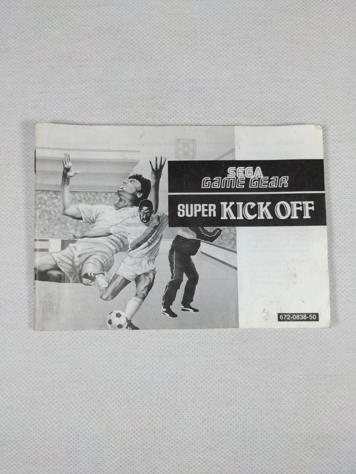 Super Kick Off Sega Game Gear Game + Manual Tested & Working Vintage Game