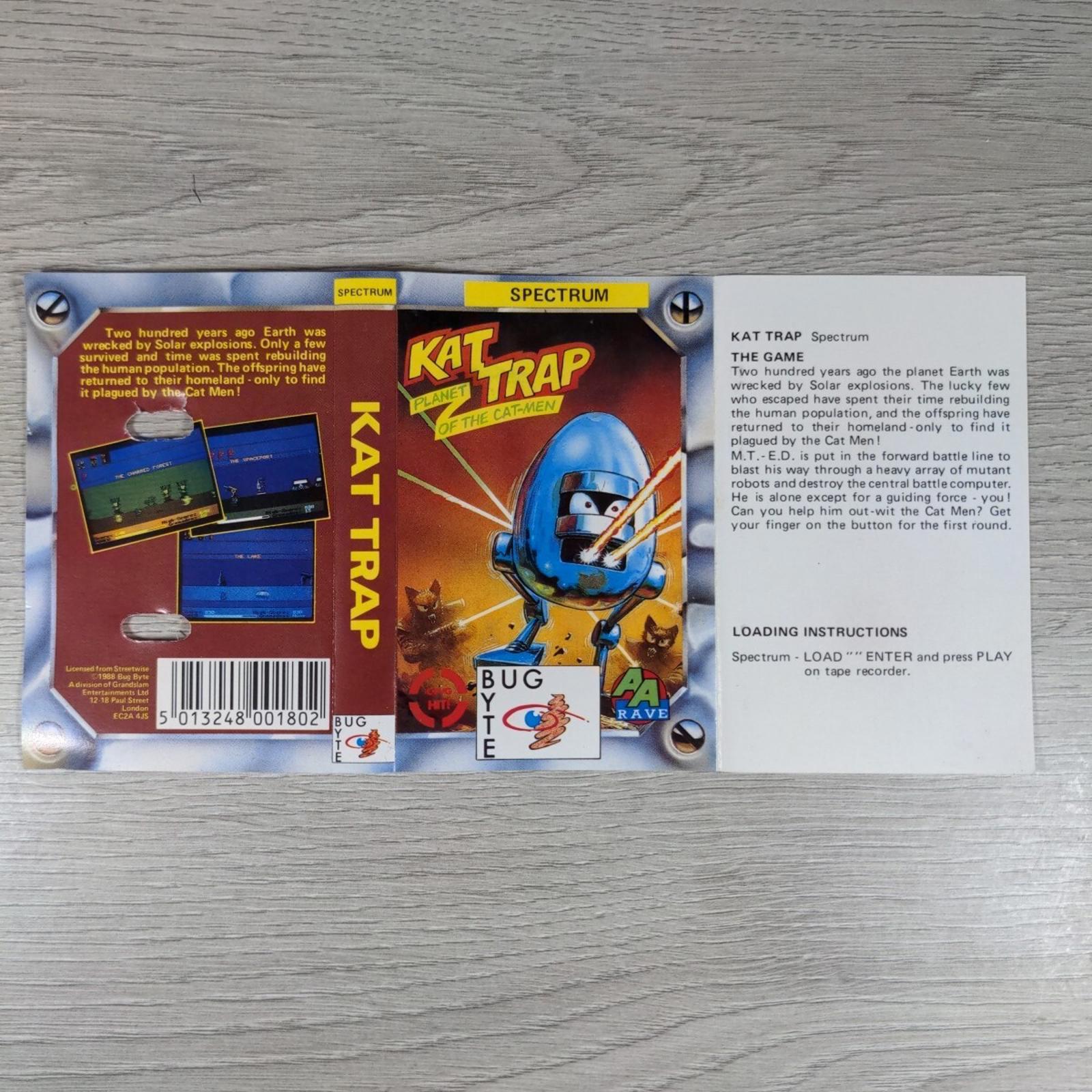 Kat Trap Planet Of The Cat Men ZX Spectrum  Video Game Cassette Tested & Working