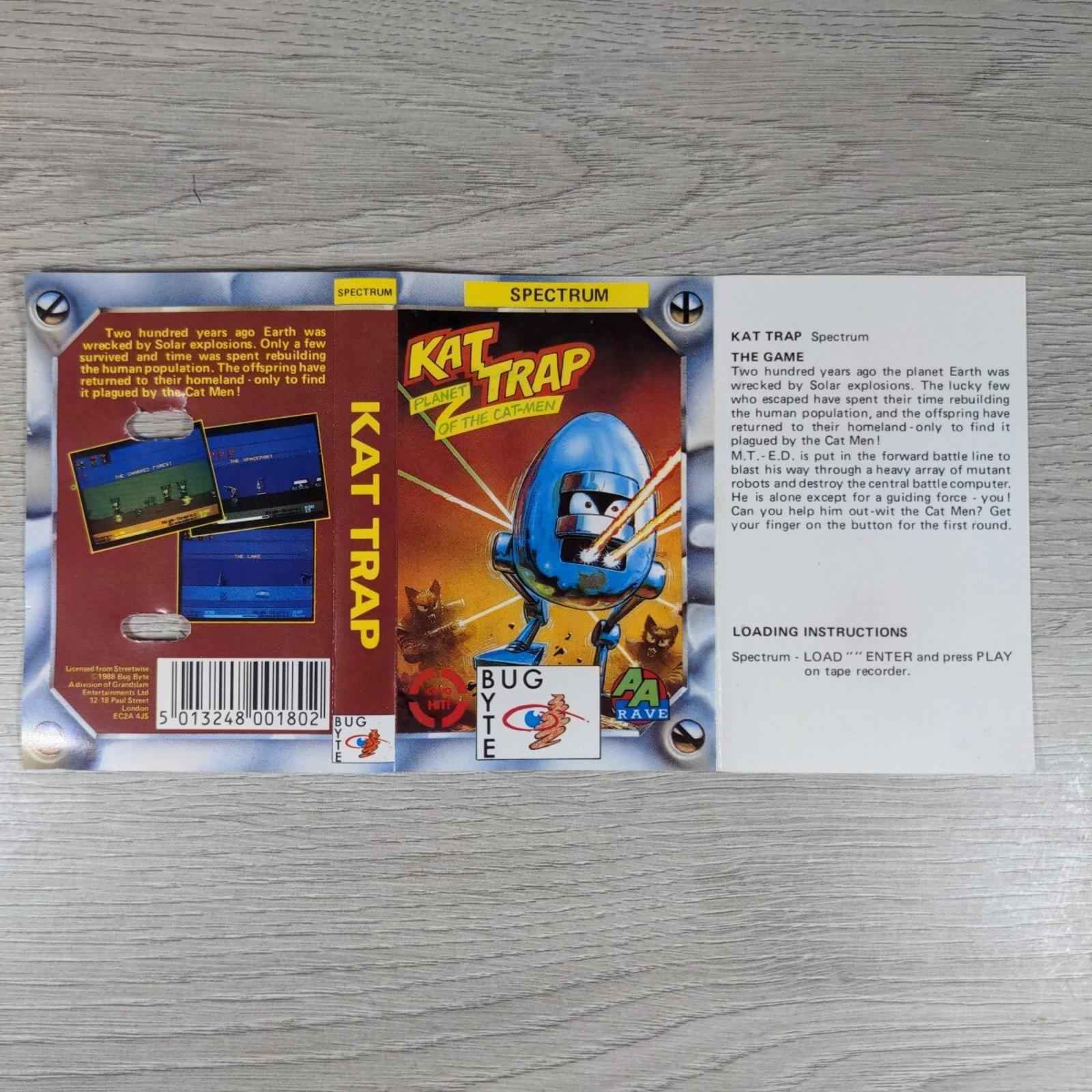Kat Trap Planet Of The Cat Men ZX Spectrum  Video Game Cassette Tested & Working - Retrorama UK