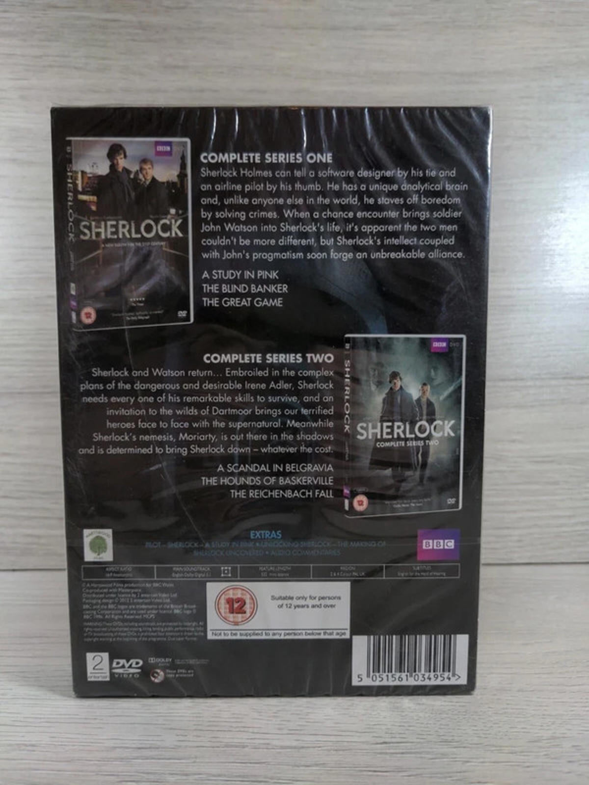 Sherlock - Complete Series 1 & 2 DVD Box Set 2012 New & Sealed