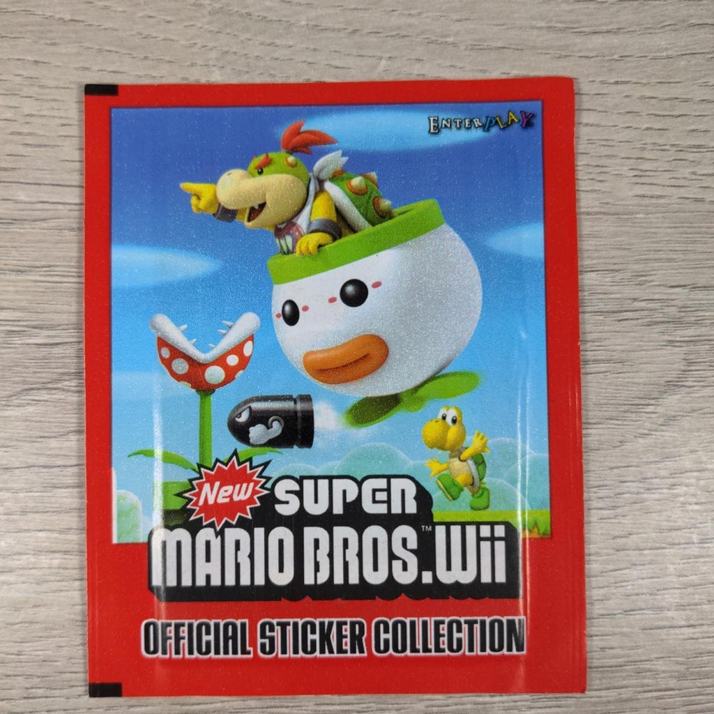 Super Mario Bros Wii Sticker Official Collection 2011 Factory Sealed Packs x 3