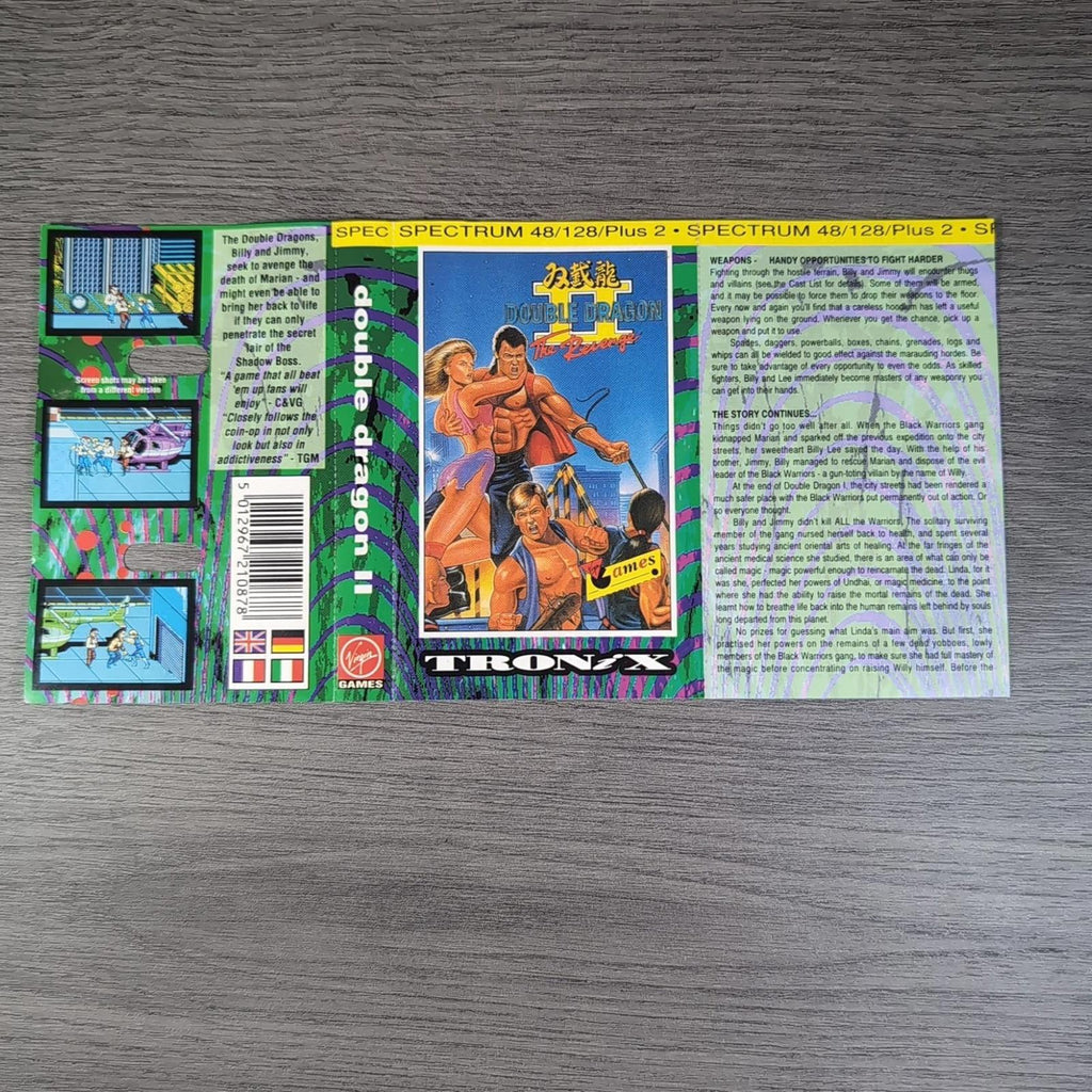 Double Dragon II The Revenge ZX Spectrum 48K 128K Game Cassette Tested & Working - Retrorama UK