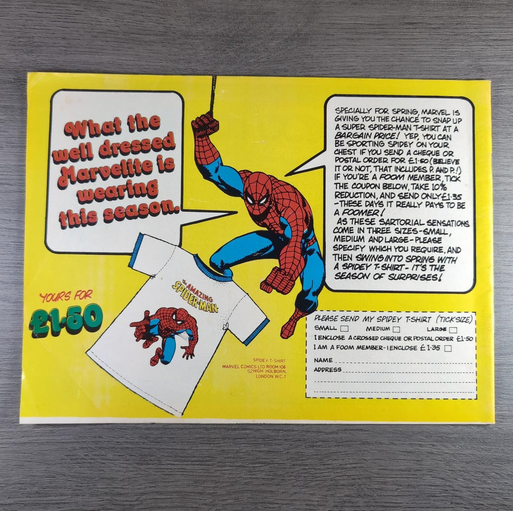 Super Spider-Man With The Super Heroes No. 167 Marvel Comics 24th April 1976