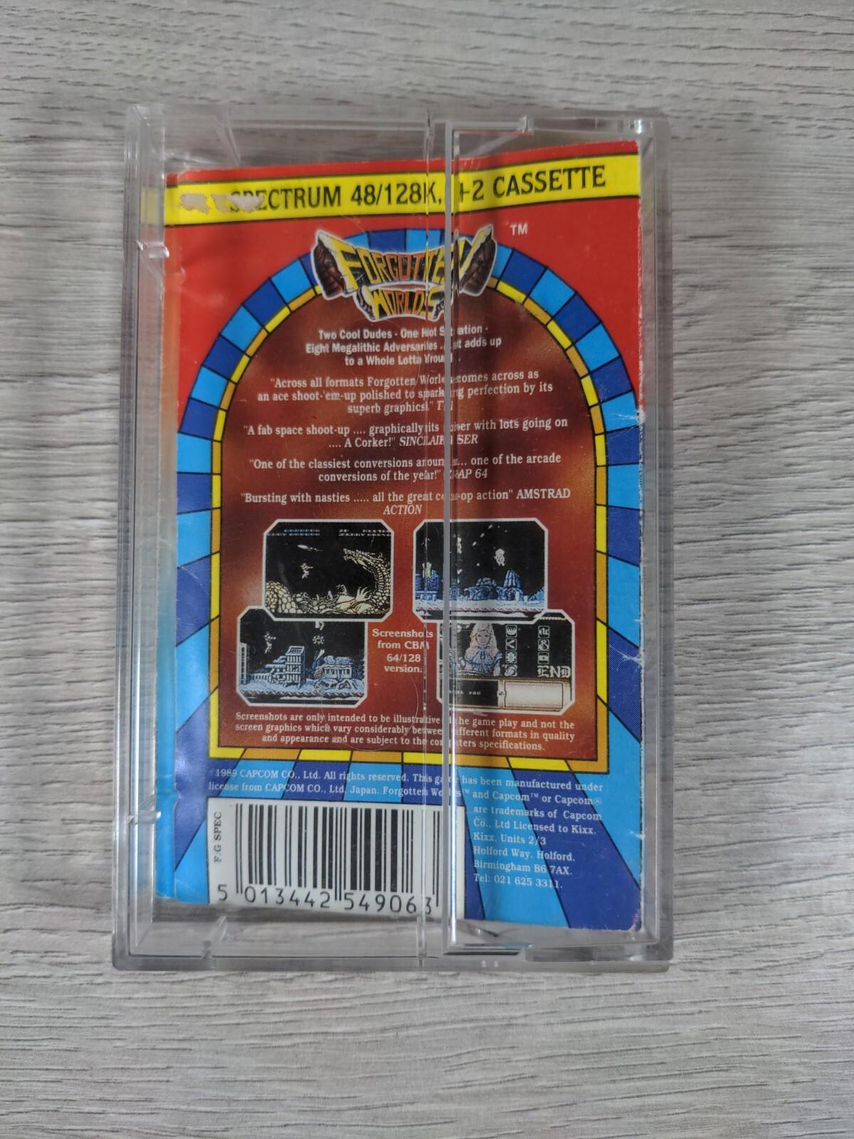 Forgotten Worlds ZX Spectrum 48K 128K Video Game Cassette Tested & Working
