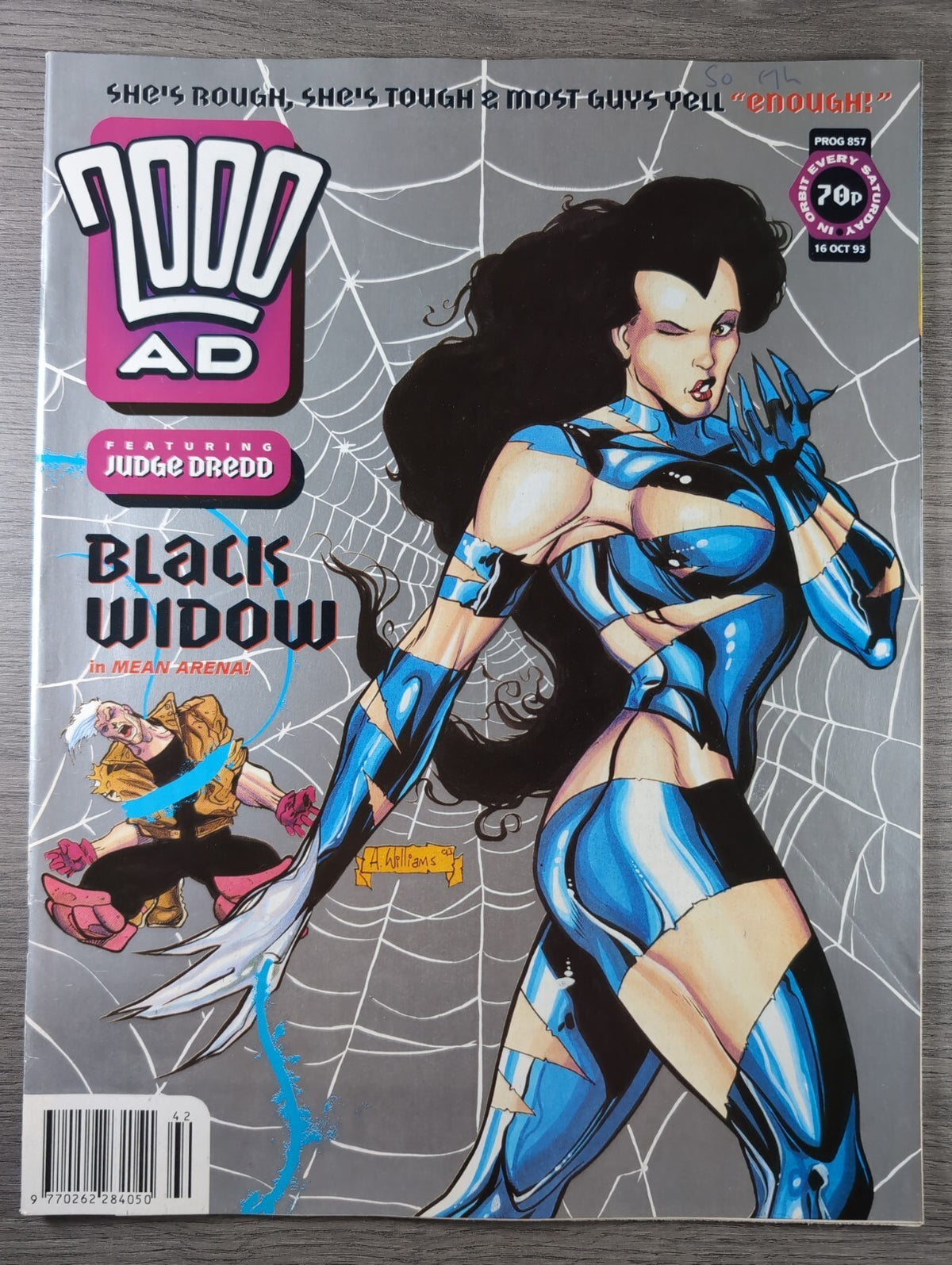 2000AD Prog 857 Featuring Judge Dredd Comic 16th Oct 1993 Vintage Retro Comic