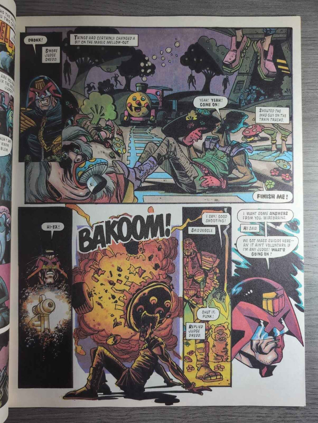 2000AD Prog Judge Dredd The Magic Melow Out Part 1 Vintage Retro Comic