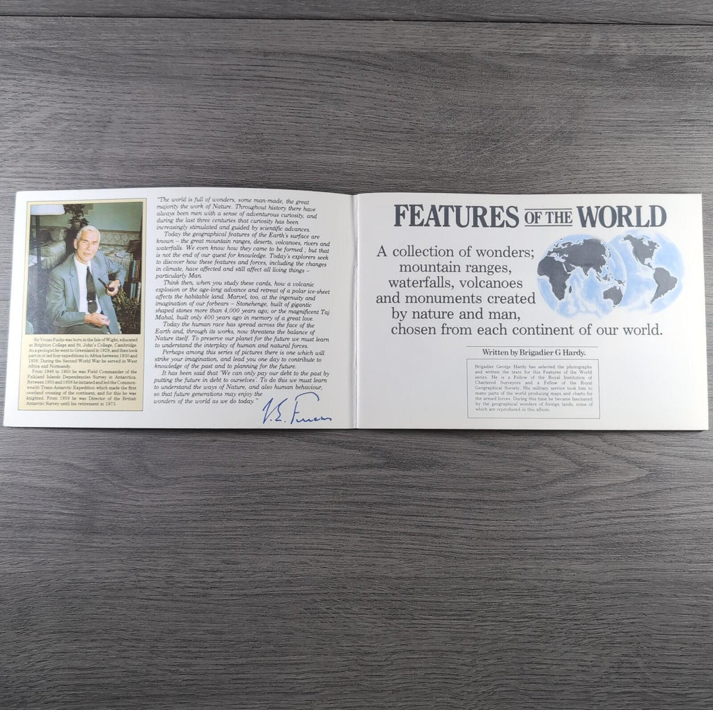 Brooke Bond Tea Picture Cards Album Features Of The World Complete Set