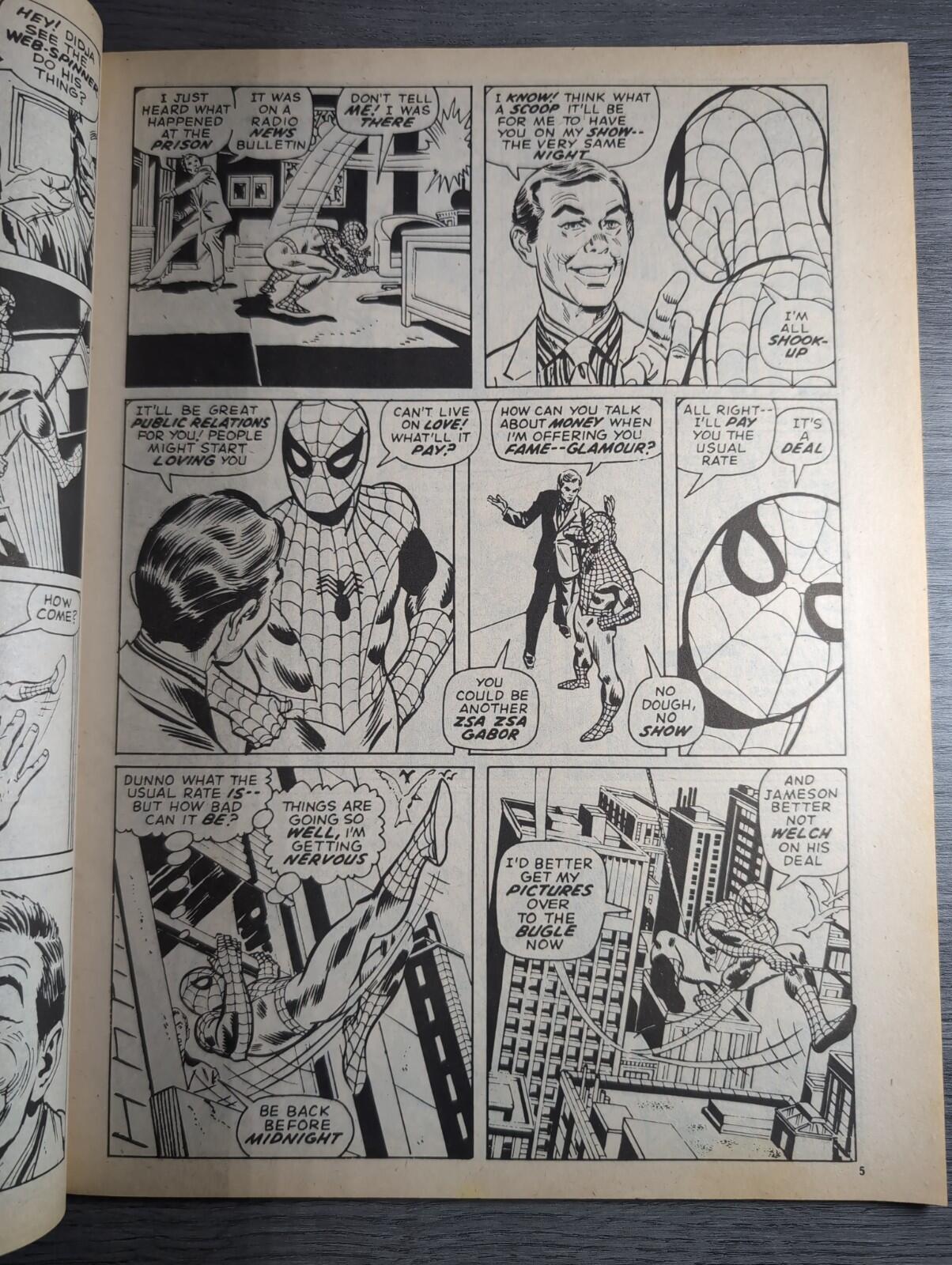 Spider-Man Comics Weekly No 136 Marvel Comics UK 20th September 1975