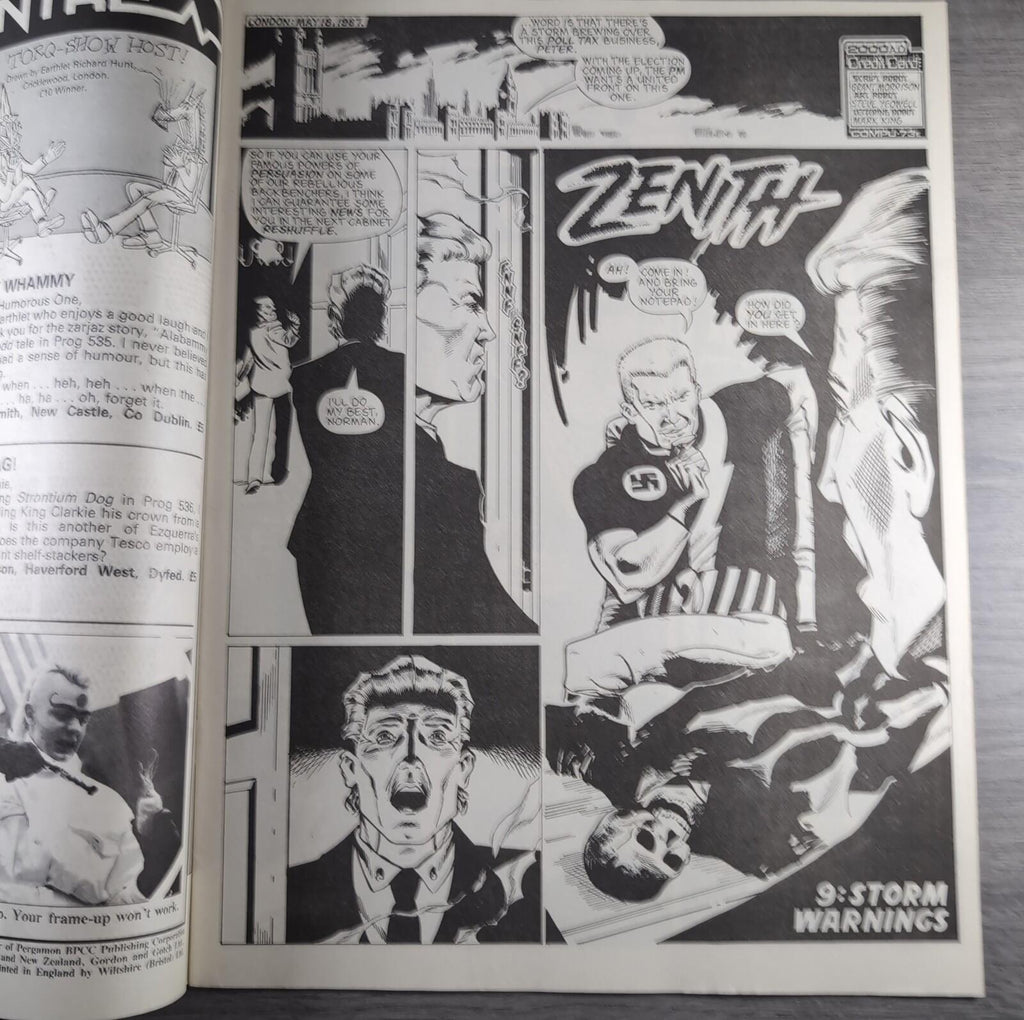 2000AD Prog 544 Featuring Judge Dredd 17th October 1987 Vintage Comic