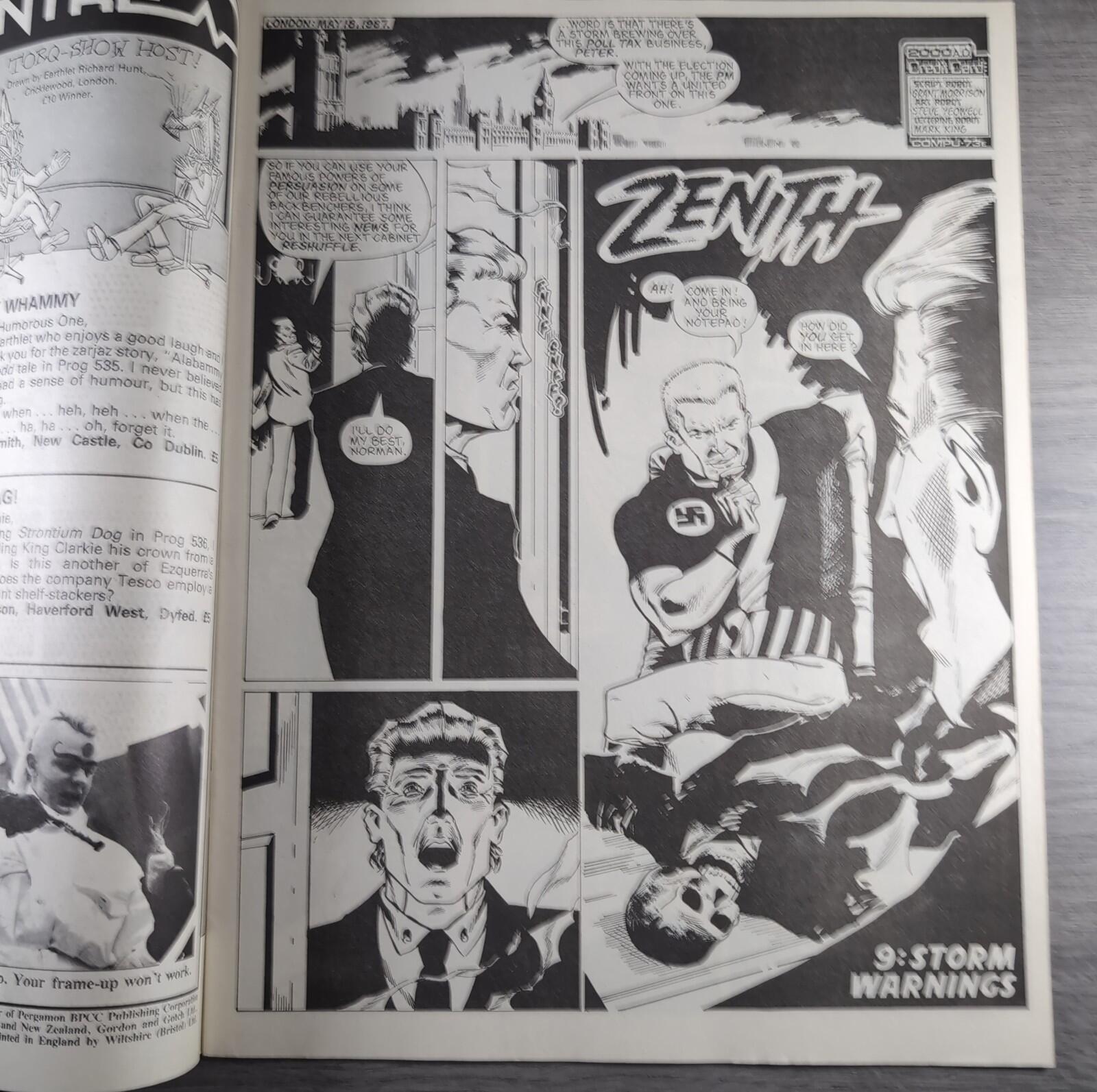 2000AD Prog 544 Featuring Judge Dredd 17th October 1987 Vintage Comic