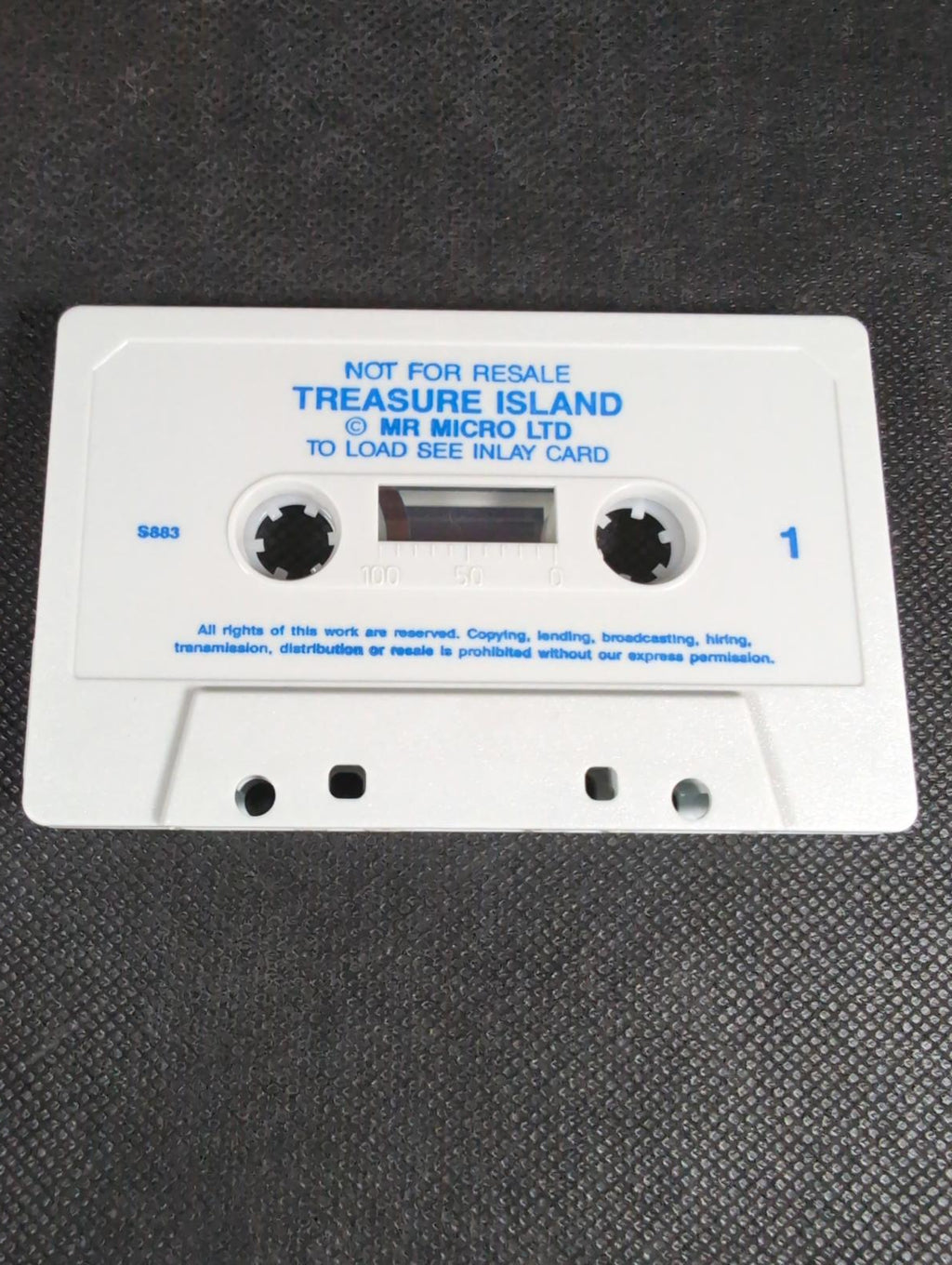Treasure Island ZX Spectrum Video Game Cassette Mr Micro Tested & Working