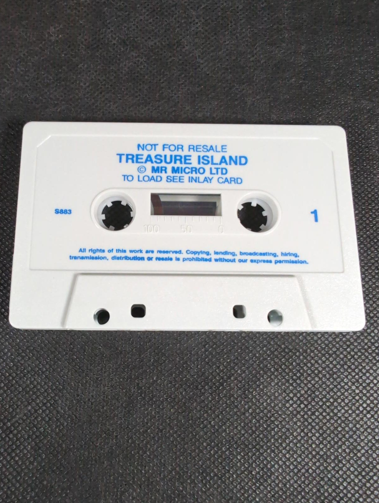 Treasure Island ZX Spectrum Video Game Cassette Mr Micro Tested & Working