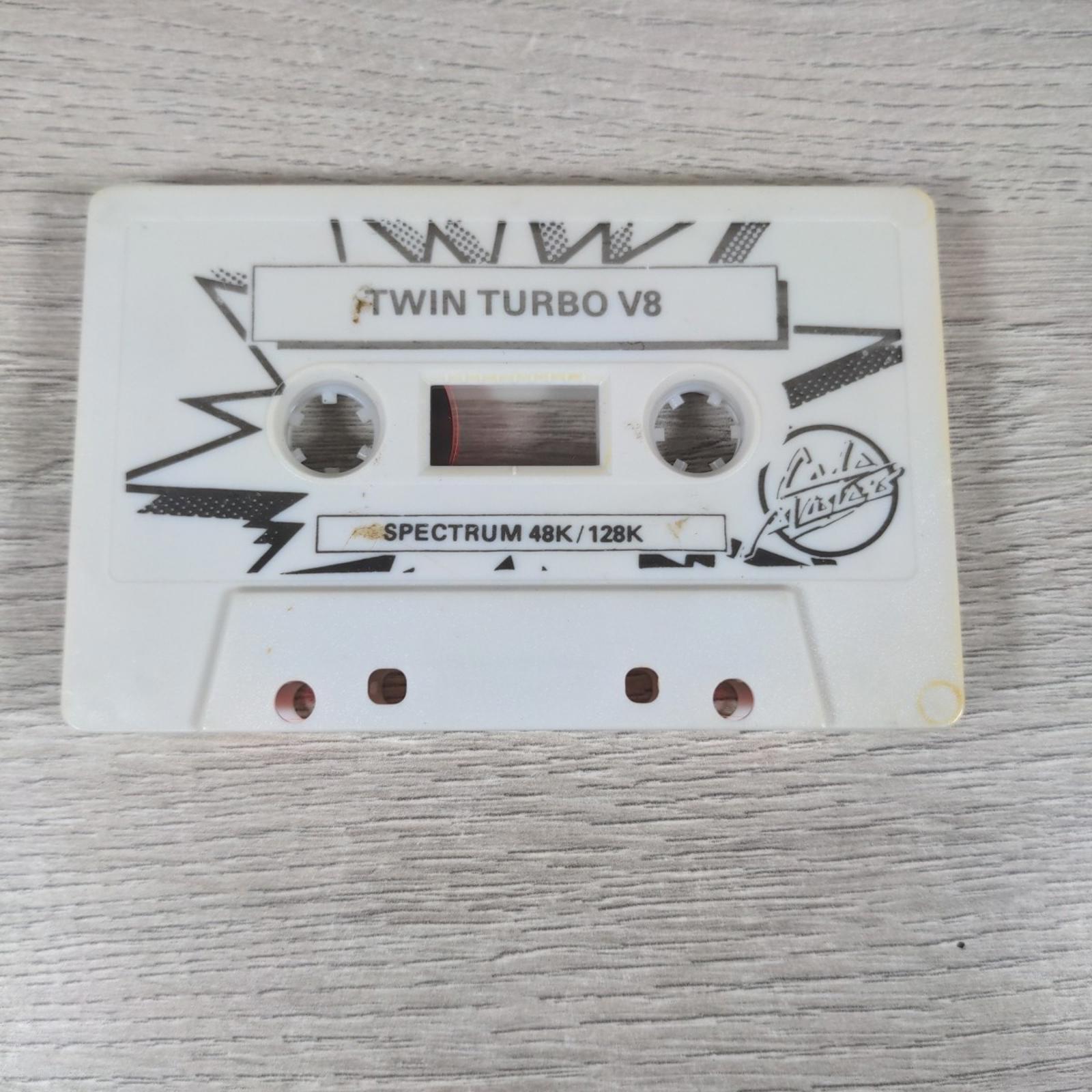 Twin Turbo V8 ZX Spectrum 48/128K Game Cassette Code Masters Tested & Working