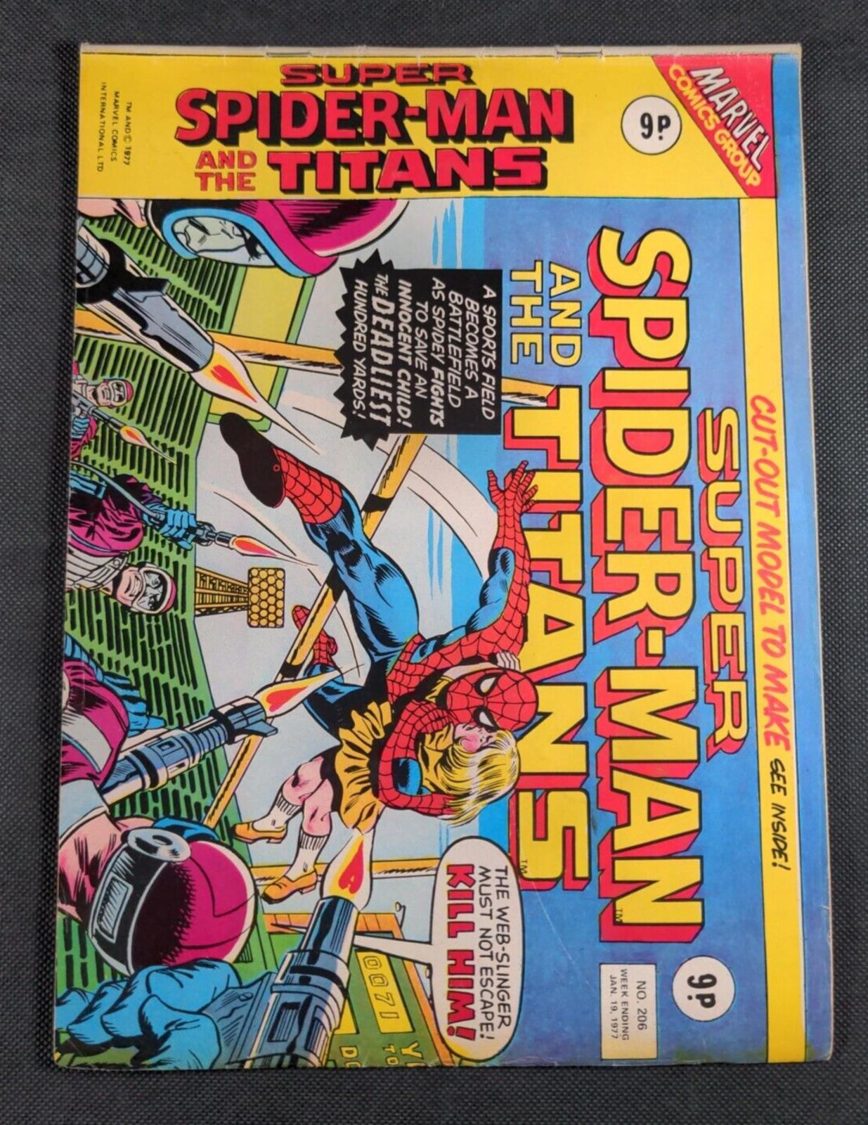 Marvel Comics  Super Spider -Man Issue No 215 March 1977 Vintage Comic - Retrorama UK