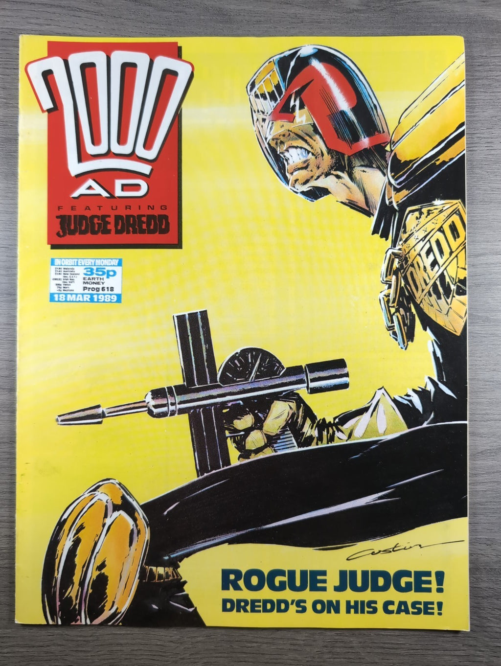 2000AD Prog 618 Featuring Judge Dread Comic 18th Maarch 1989 Vintage Retro Comic