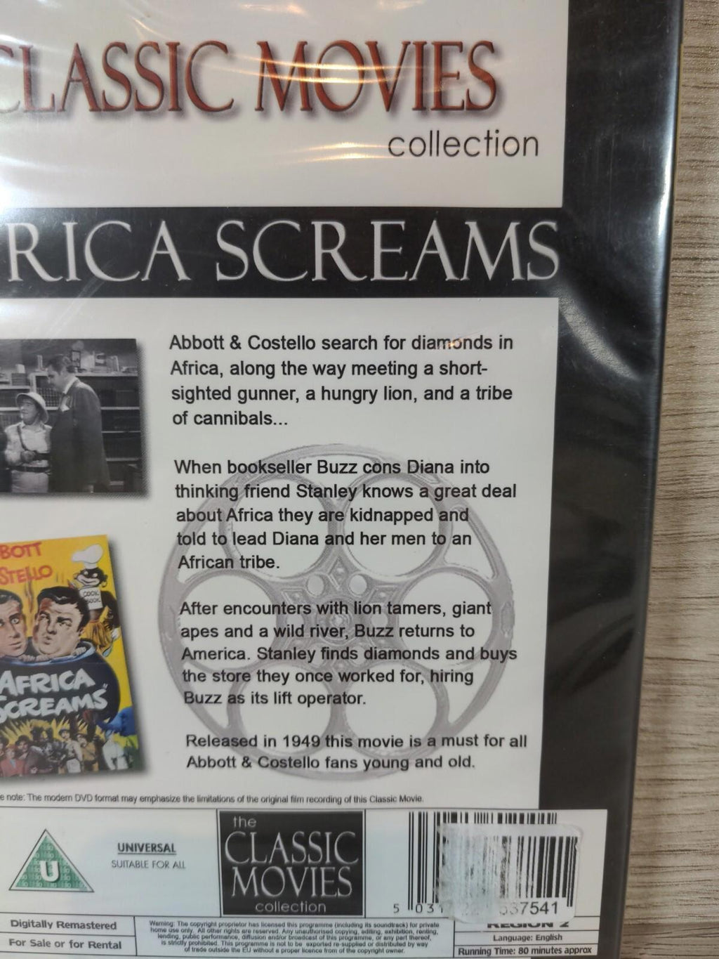 Africa Screams Abbott & Costello The Classic Movies Collection DVD New & Sealed
